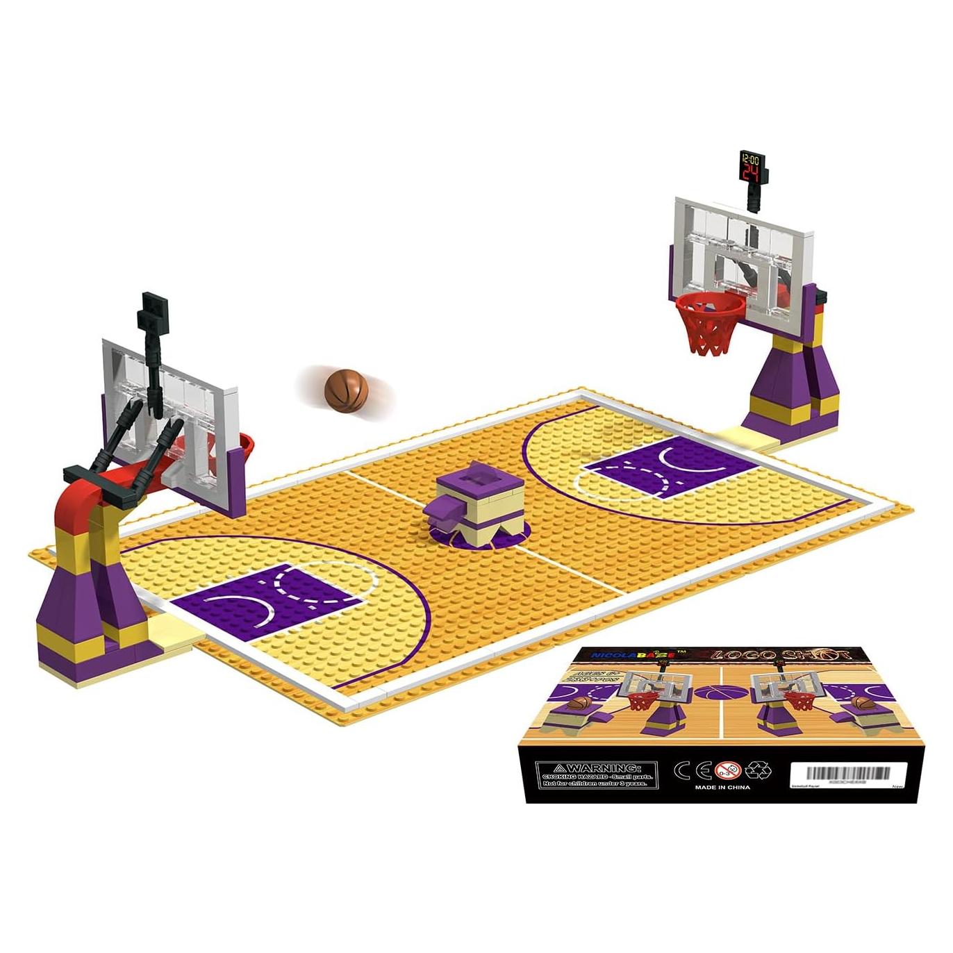 Juguete Educativo de Bloques de Construcción Nicolababe - Juego de Baloncesto