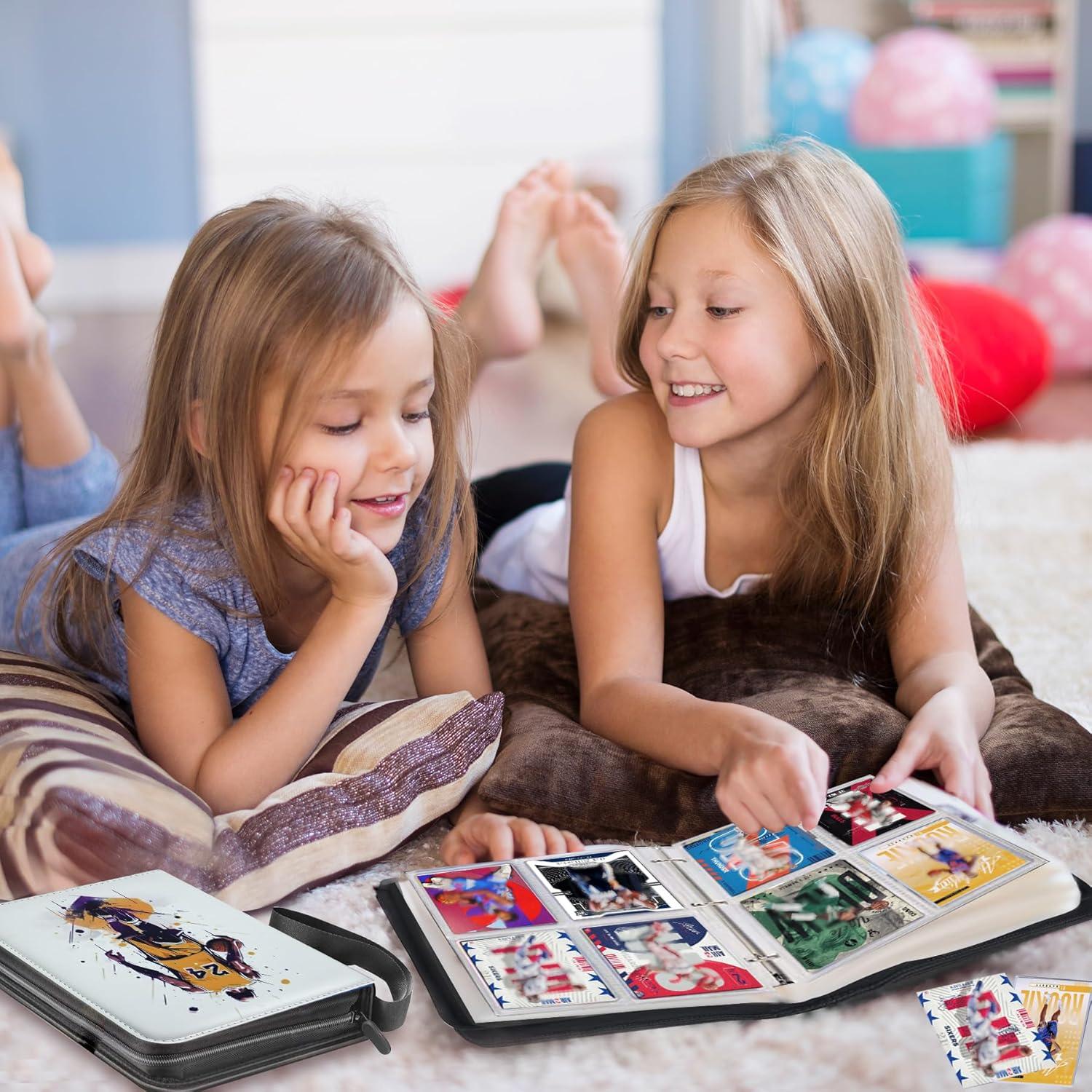 Carpeta de Tarjetas de Baloncesto WTVIDAS 400 Bolsillos Impermeable