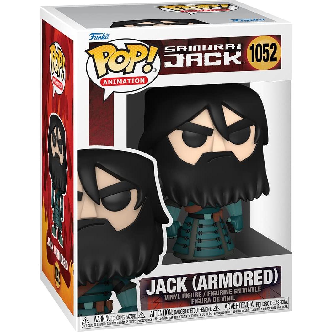Figura Pop! Vinyl Samurai Jack - Jack Blindado 9.5 cm con Protector
