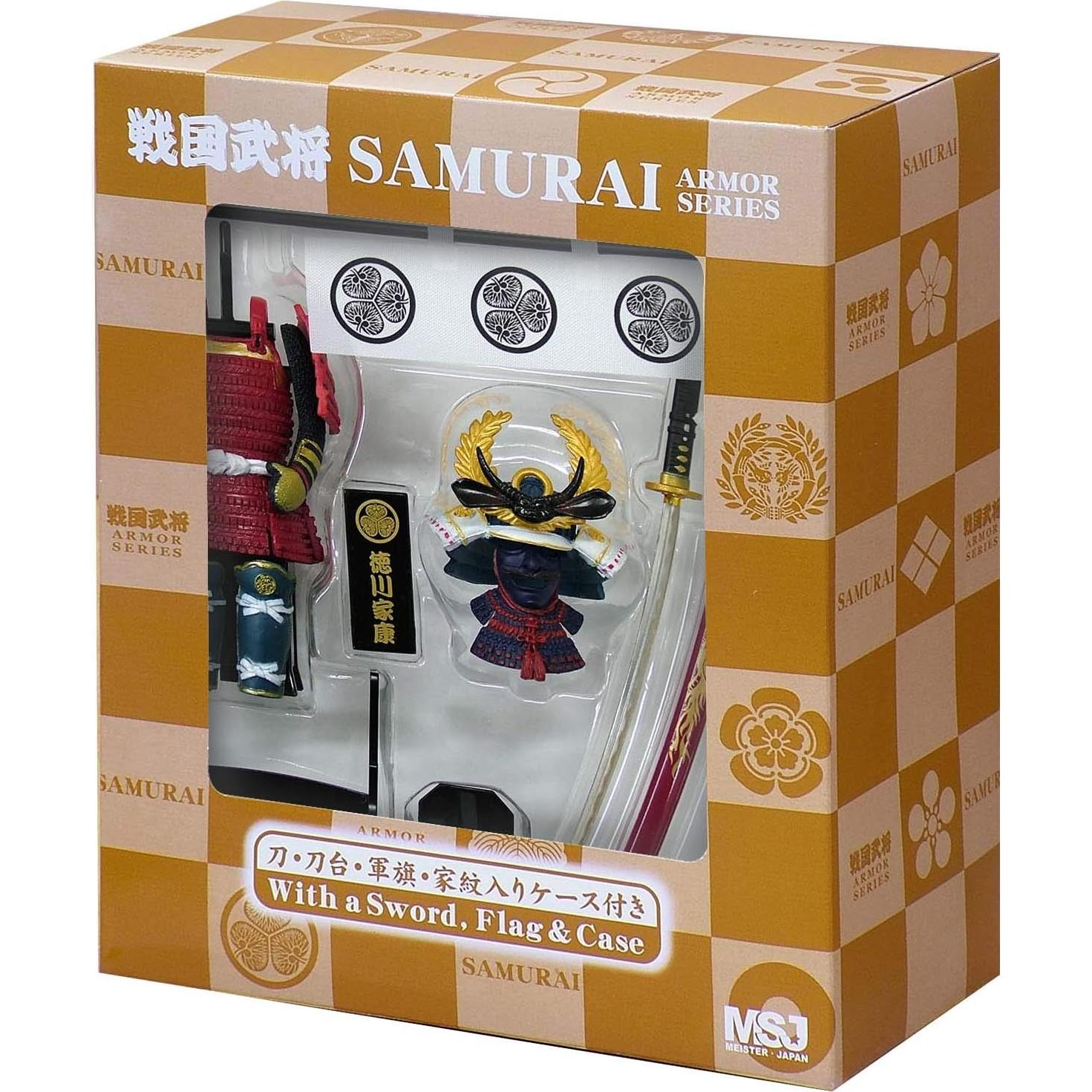 Figura Samurai Tokugawa Ieyasu A4 1/10 con Katana 17cm