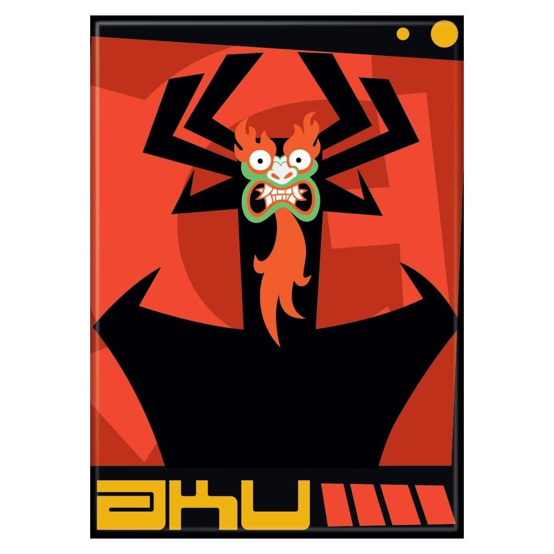 Imán Ata-Boy Samurai Jack Aku 6.35 x 8.89 cm Multicolor