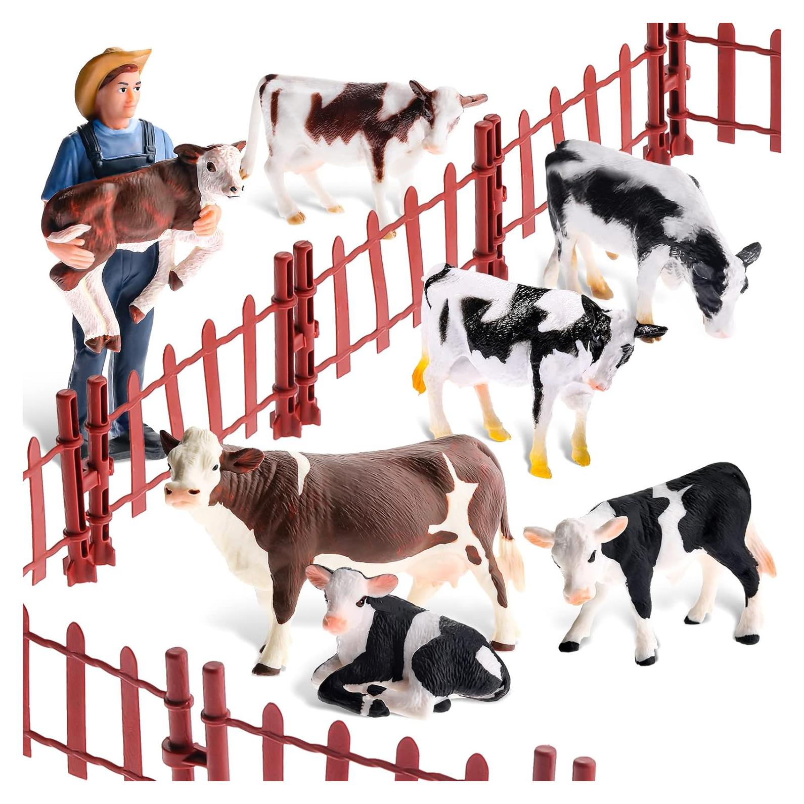 Figuras de Granja Zomiboo 17 Piezas Animales Realistas