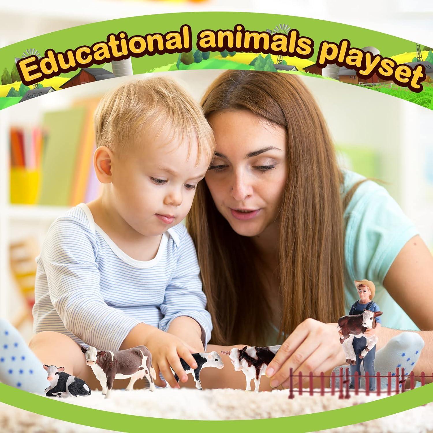 Figuras de Granja Zomiboo 17 Piezas Animales Realistas