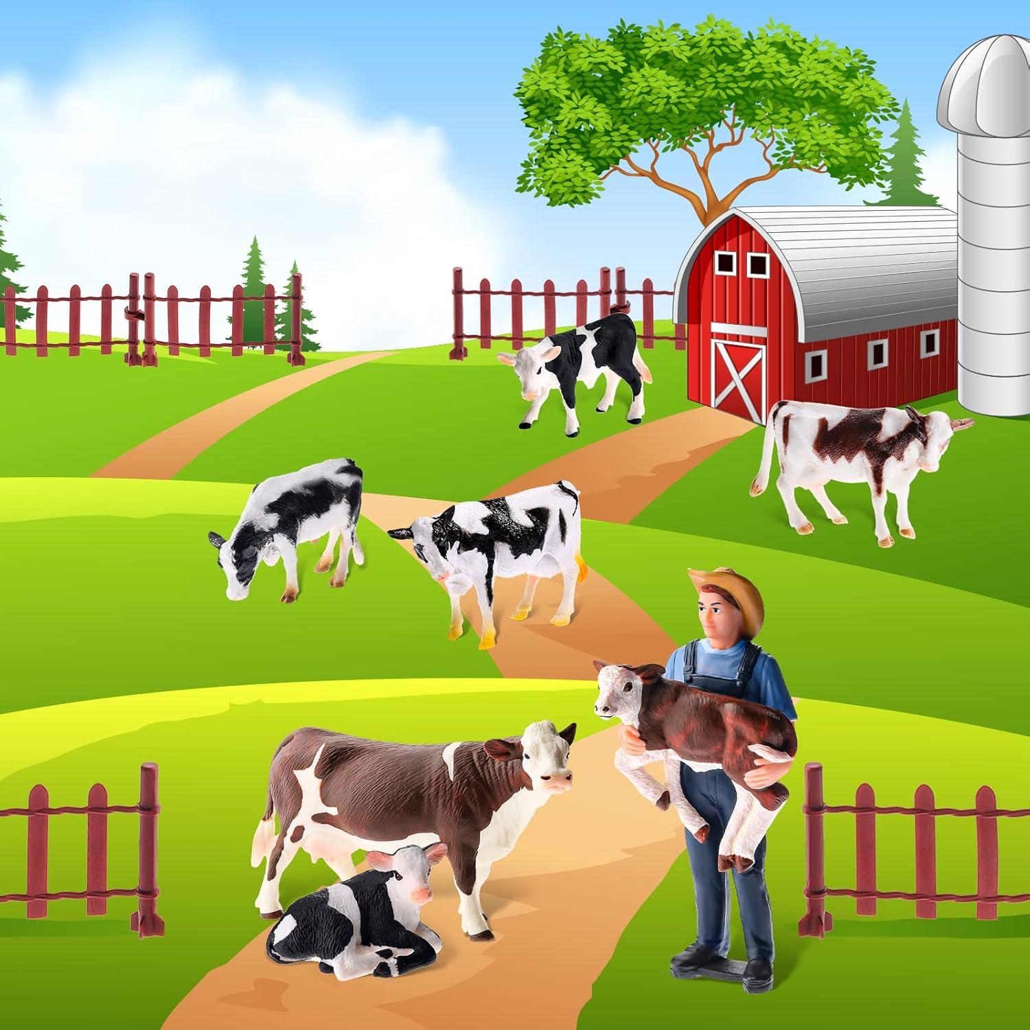 Figuras de Granja Zomiboo 17 Piezas Animales Realistas