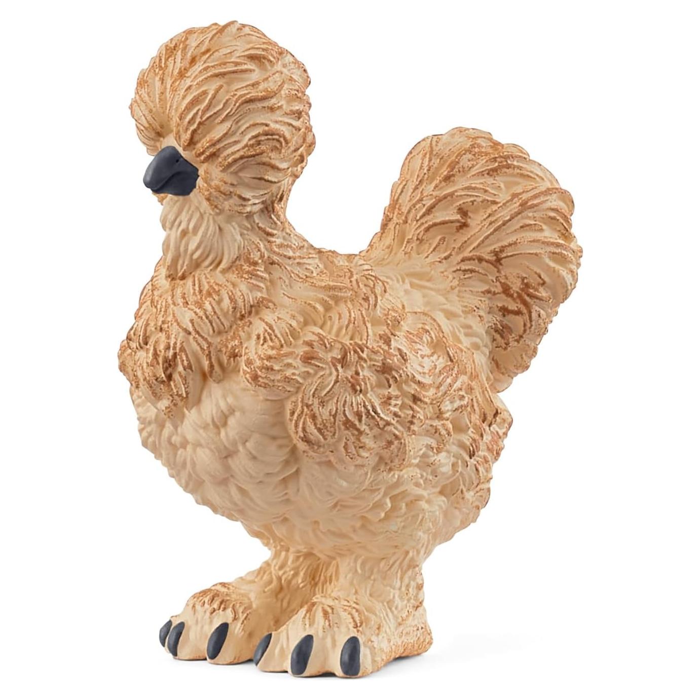Figura de Pollo Silkie Schleich 14891 - Juguete Realista 5.7 cm