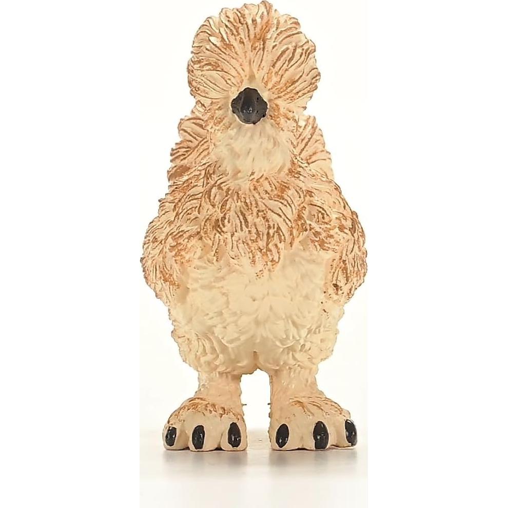 Figura de Pollo Silkie Schleich 14891 - Juguete Realista 5.7 cm