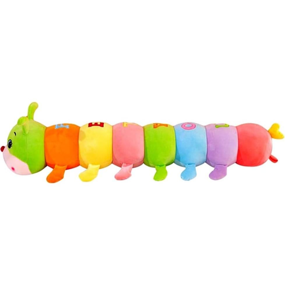 Peluche gigante oruga multicolor AOQI 70 cm suave y lindo