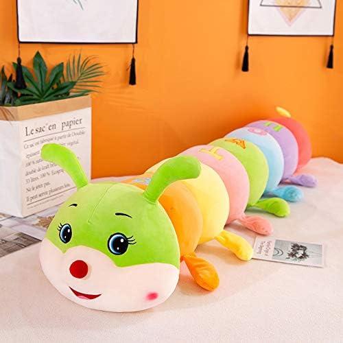 Peluche gigante oruga multicolor AOQI 70 cm suave y lindo