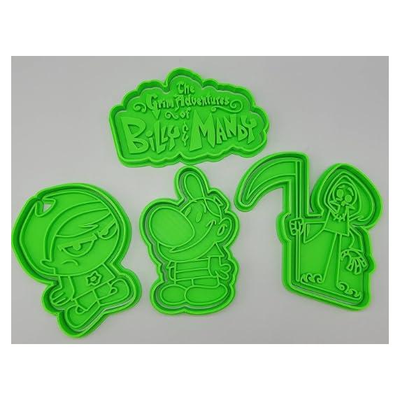 Cortador y Sello de Galletas Grim y Mandy 3D - 10.16 cm
