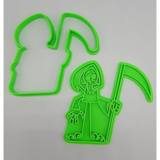 Cortador y Sello de Galletas Grim y Mandy 3D - 10.16 cm