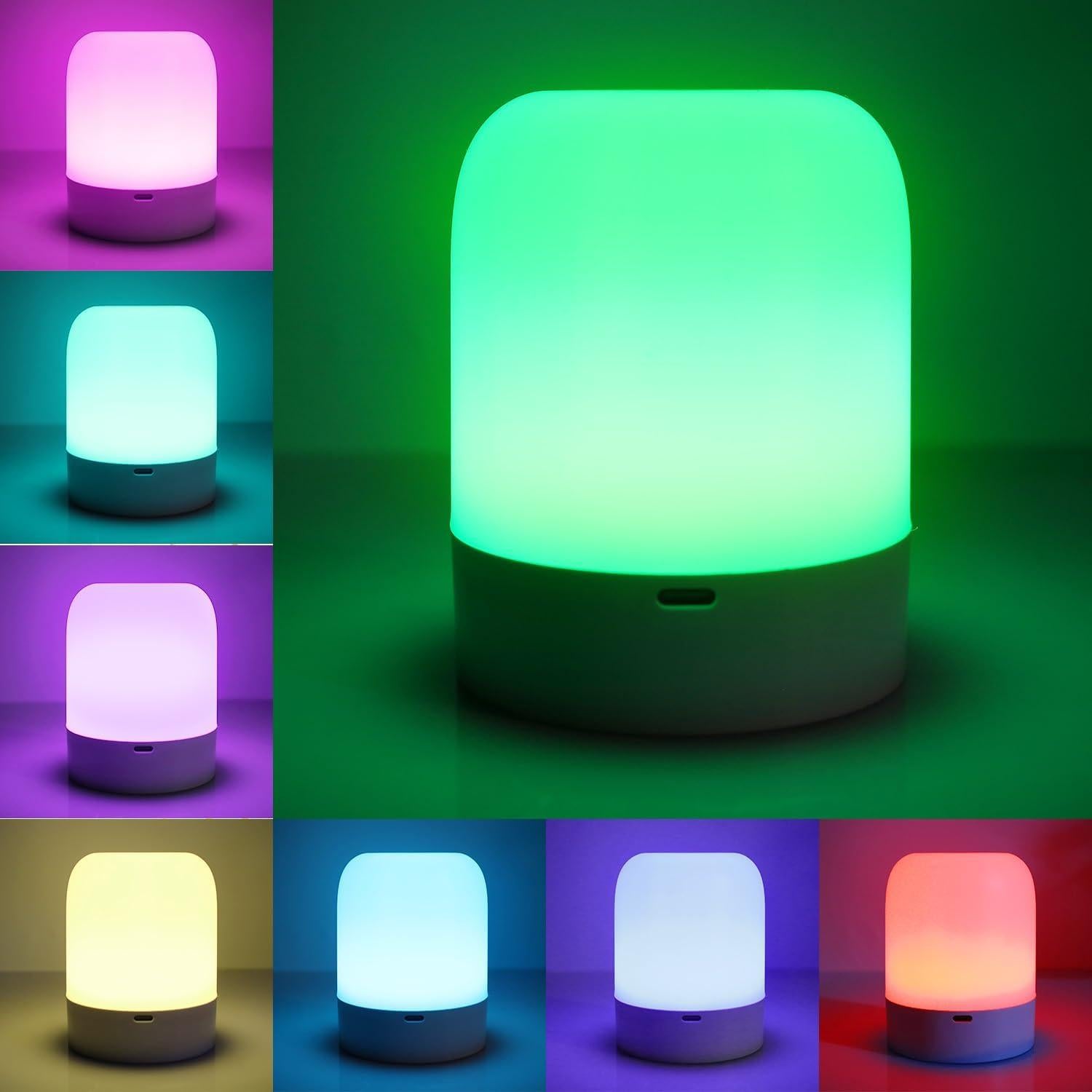 Luz Nocturna Táctil XOIDMIVCN 13 Colores Recargable USB