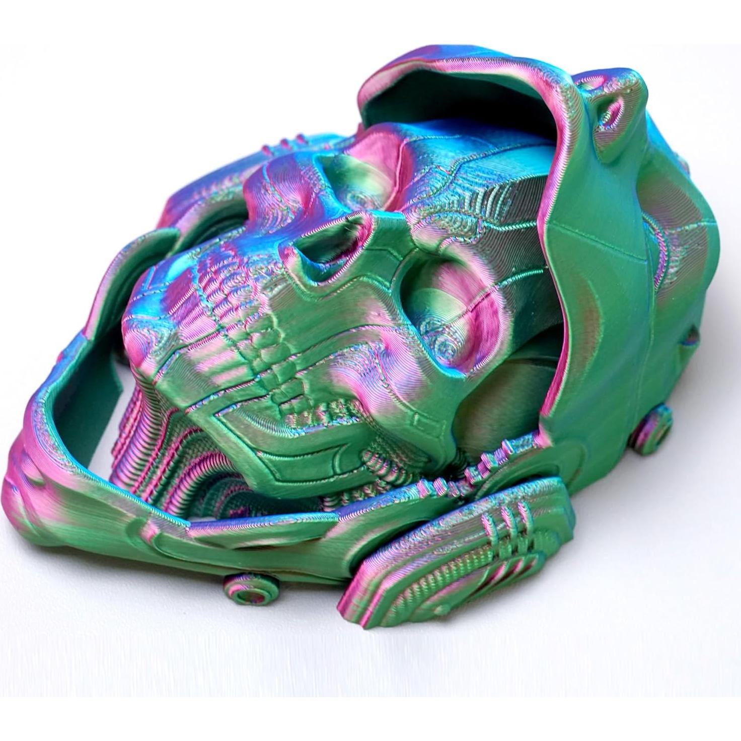 Máscara de Esqueleto 3D LUYU RGB - Juguete Fidget Articulado