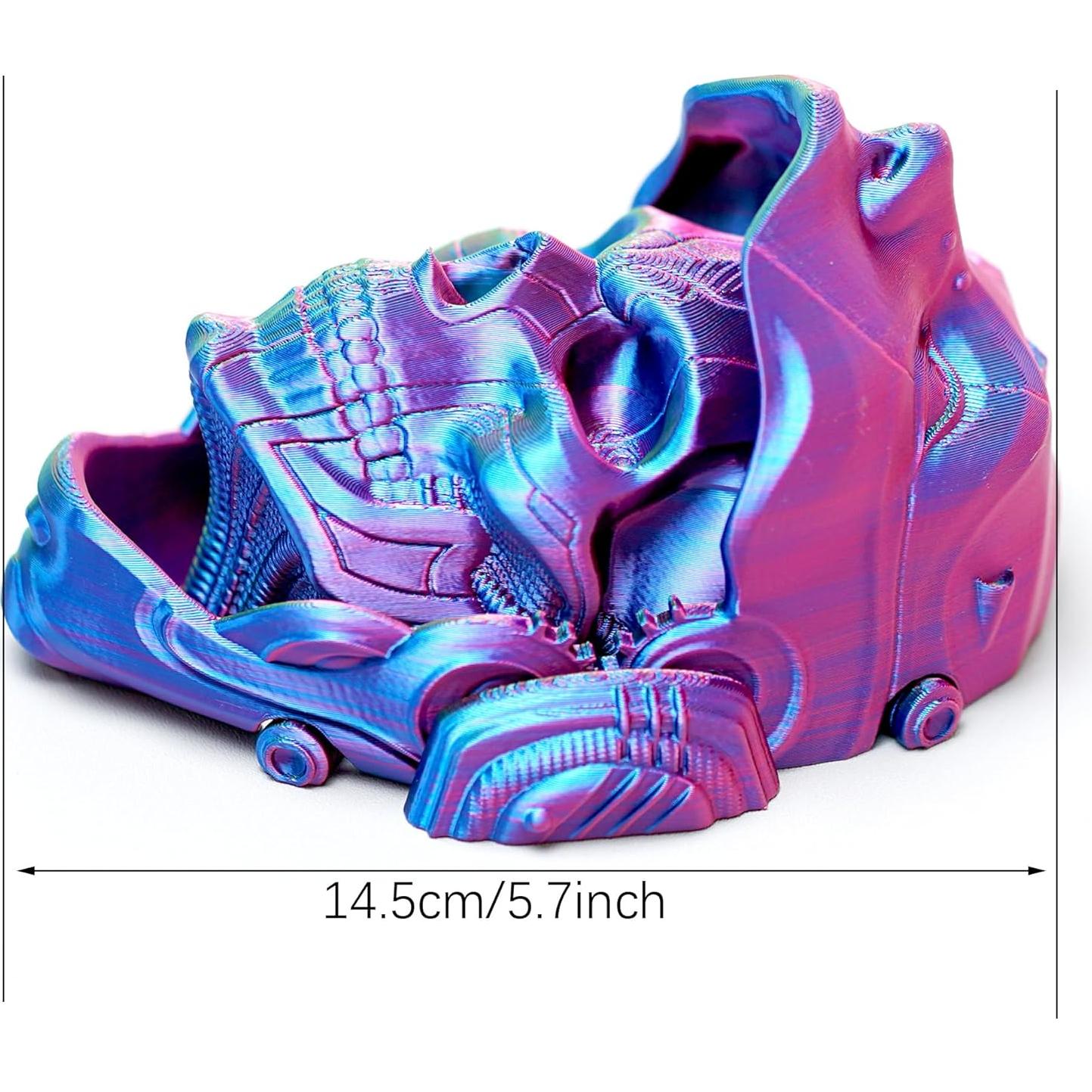 Máscara de Esqueleto 3D LUYU RGB - Juguete Fidget Articulado