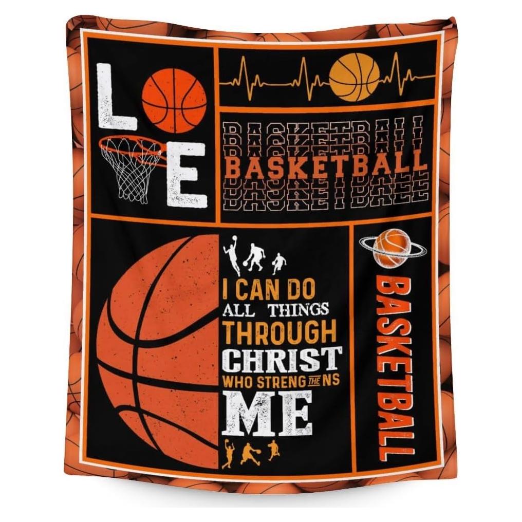 Manta de Baloncesto Homexzdiy 102x127 cm Suave y Cálida