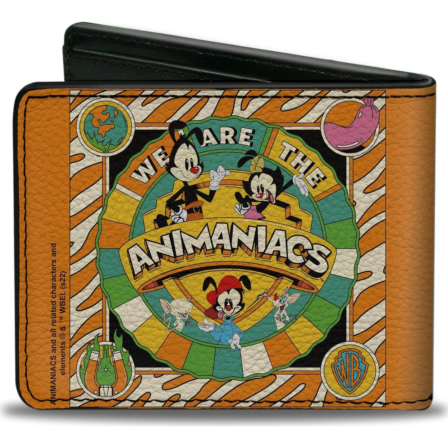 Billetera Bifold Cuero Vegano Buckle-Down Animaniacs Naranja