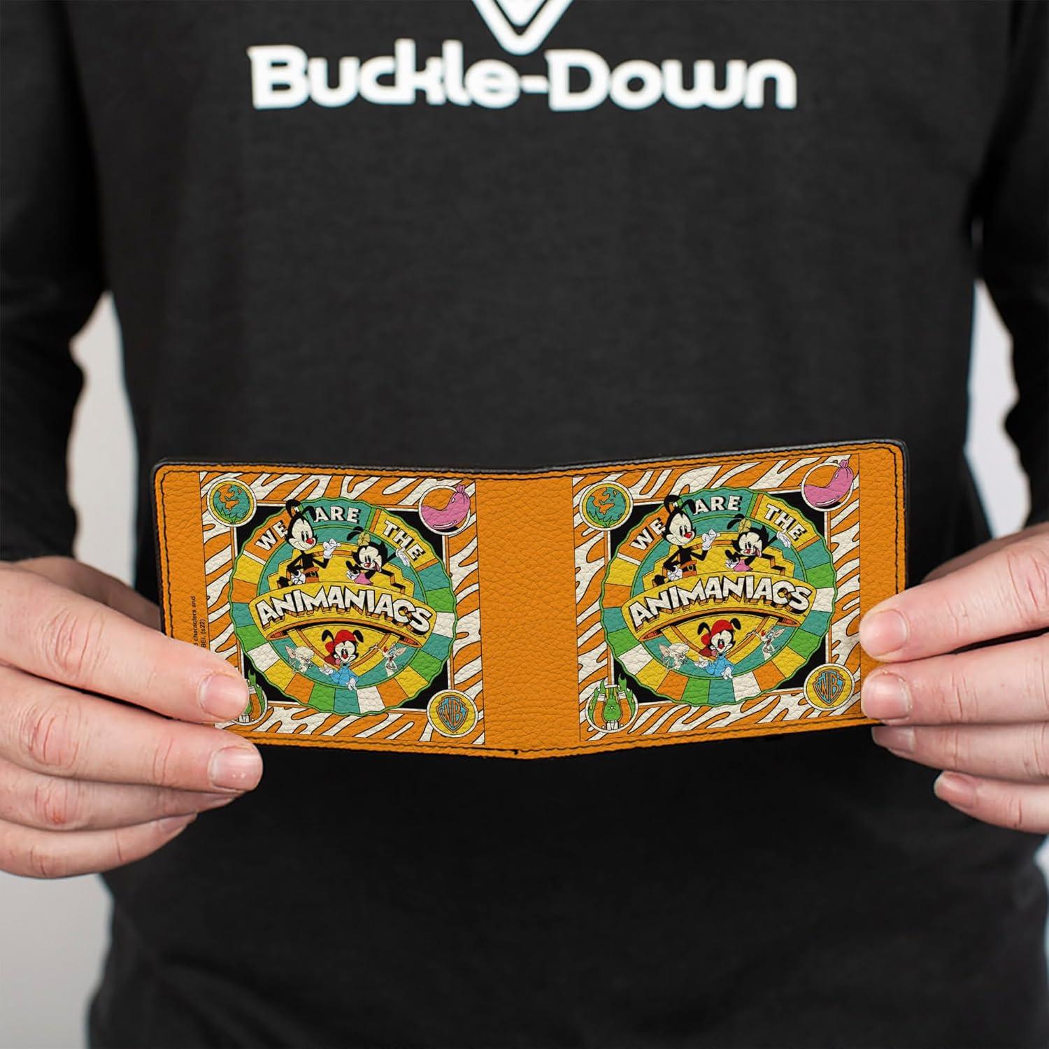 Billetera Bifold Cuero Vegano Buckle-Down Animaniacs Naranja