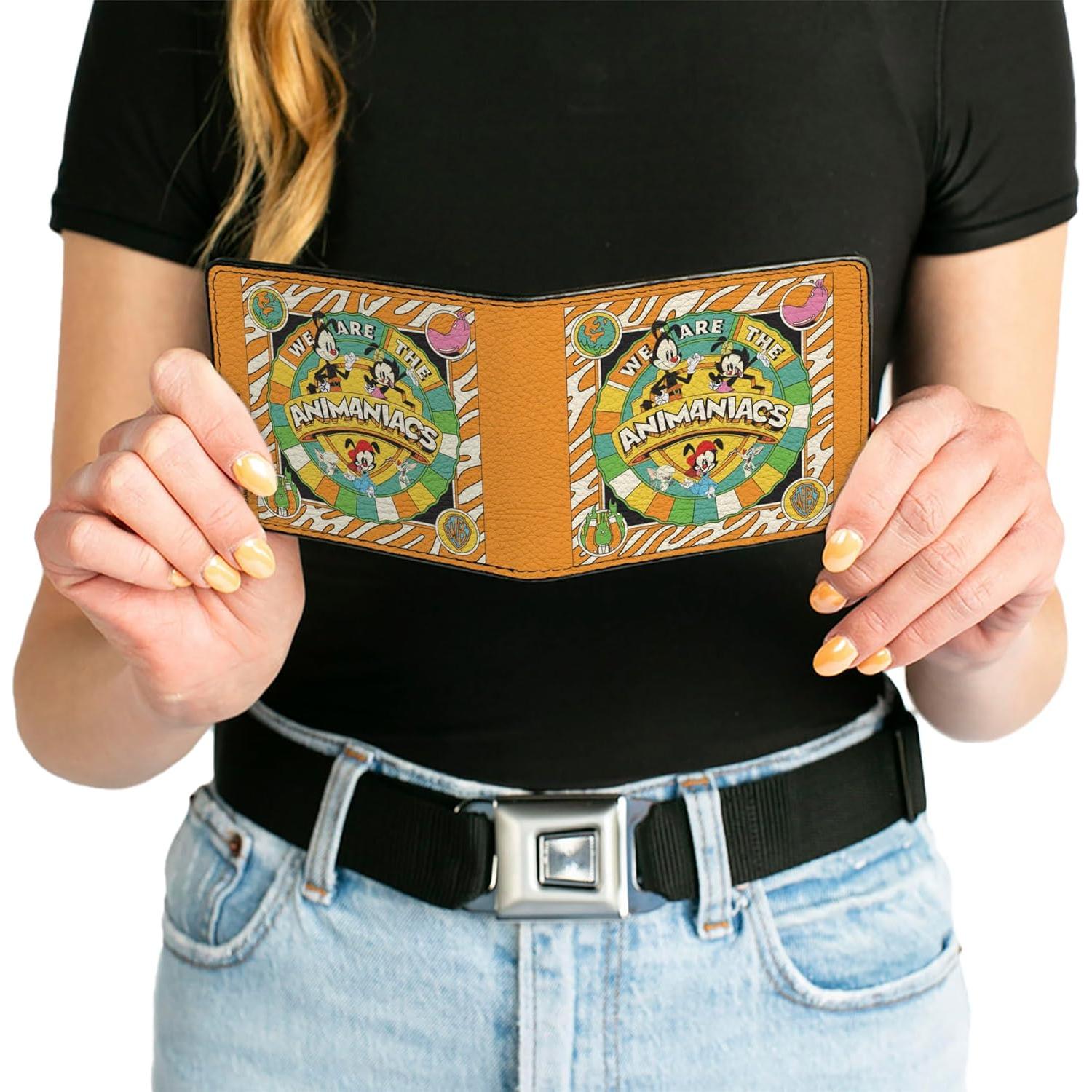 Billetera Bifold Cuero Vegano Buckle-Down Animaniacs Naranja