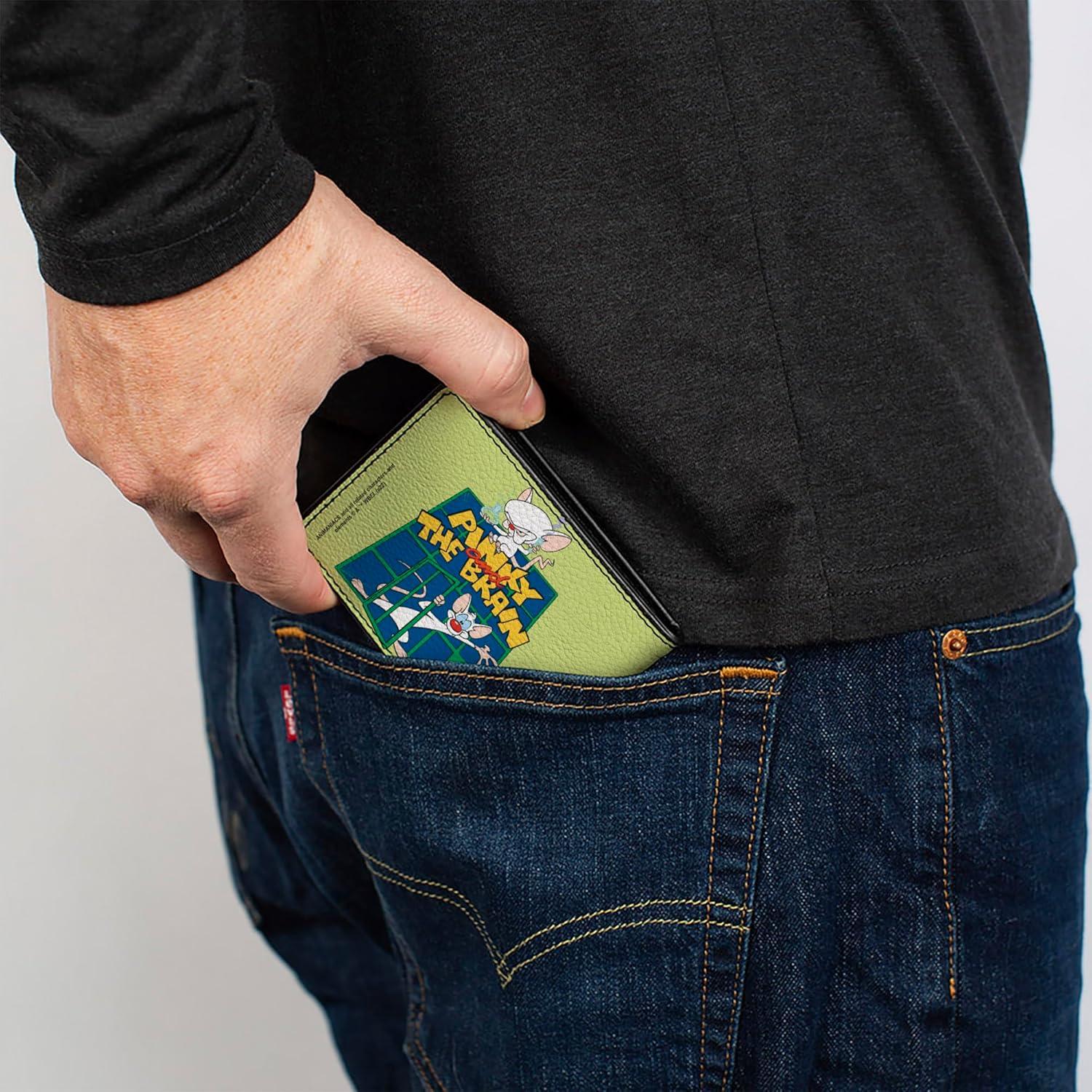 Cartera Bifold Animaniacs Buckle-Down Cuero Vegano 10x8cm