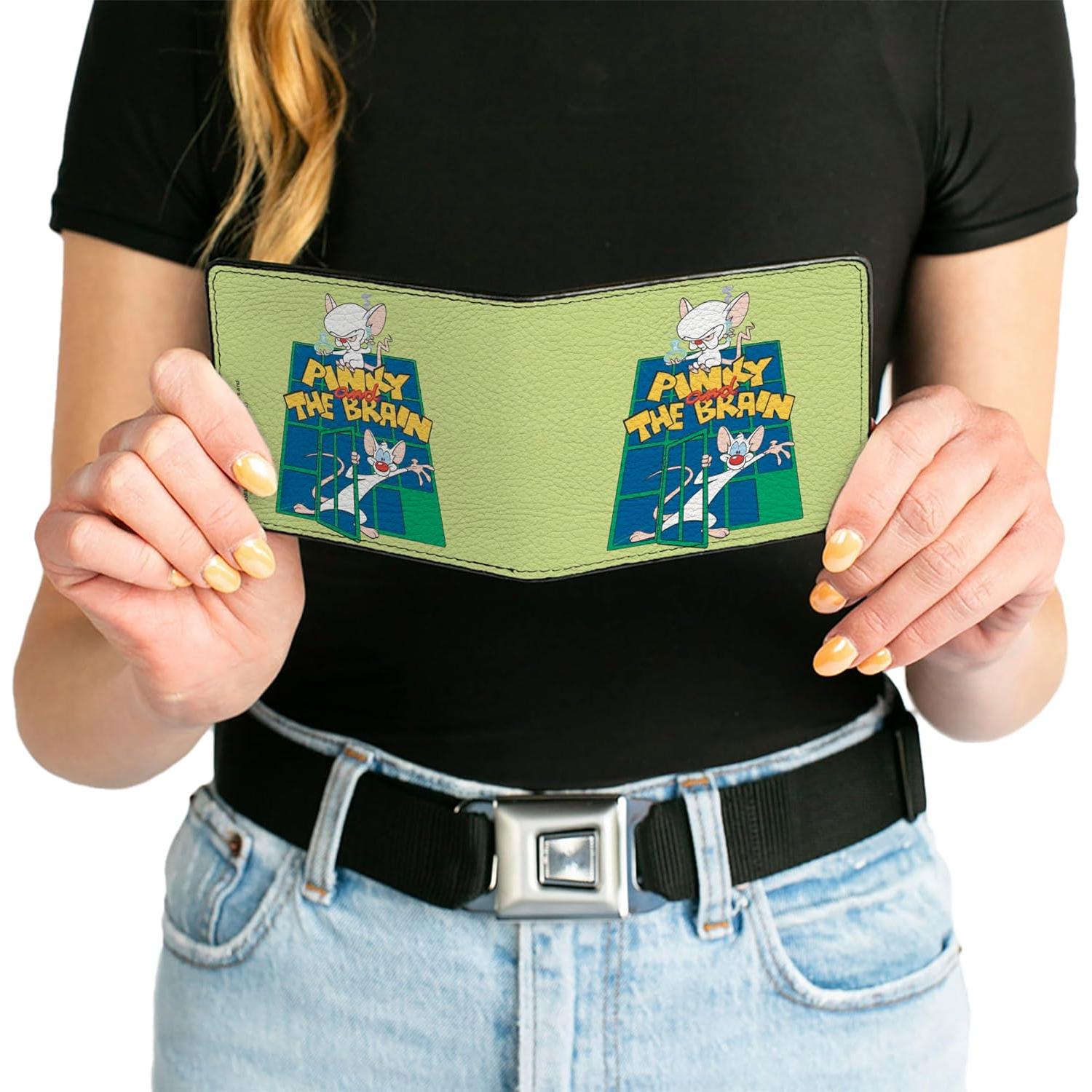 Cartera Bifold Animaniacs Buckle-Down Cuero Vegano 10x8cm