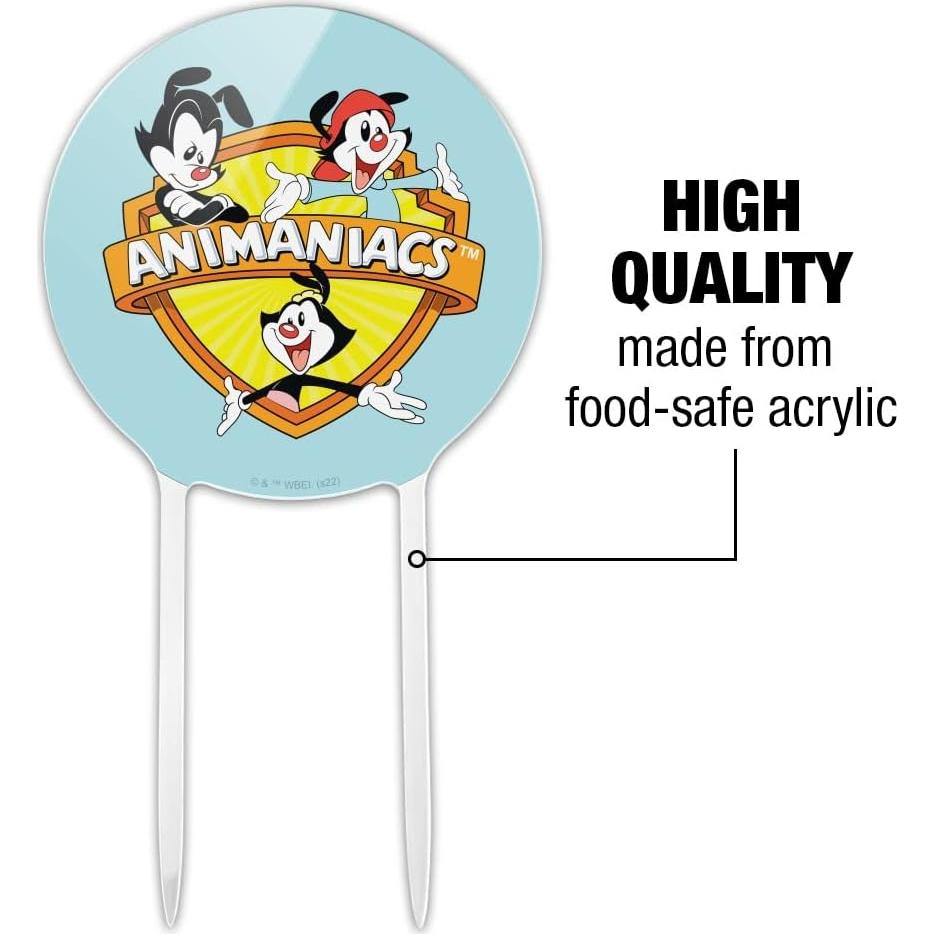 Adorno de Pastel Animaniacs Crest 18.42 cm para Fiesta