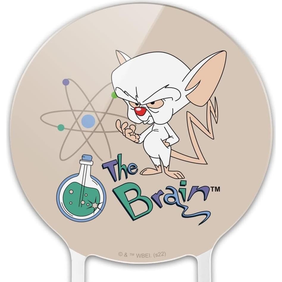 Adorno de Pastel Pinky y el Cerebro - 18.4 cm Acrílico