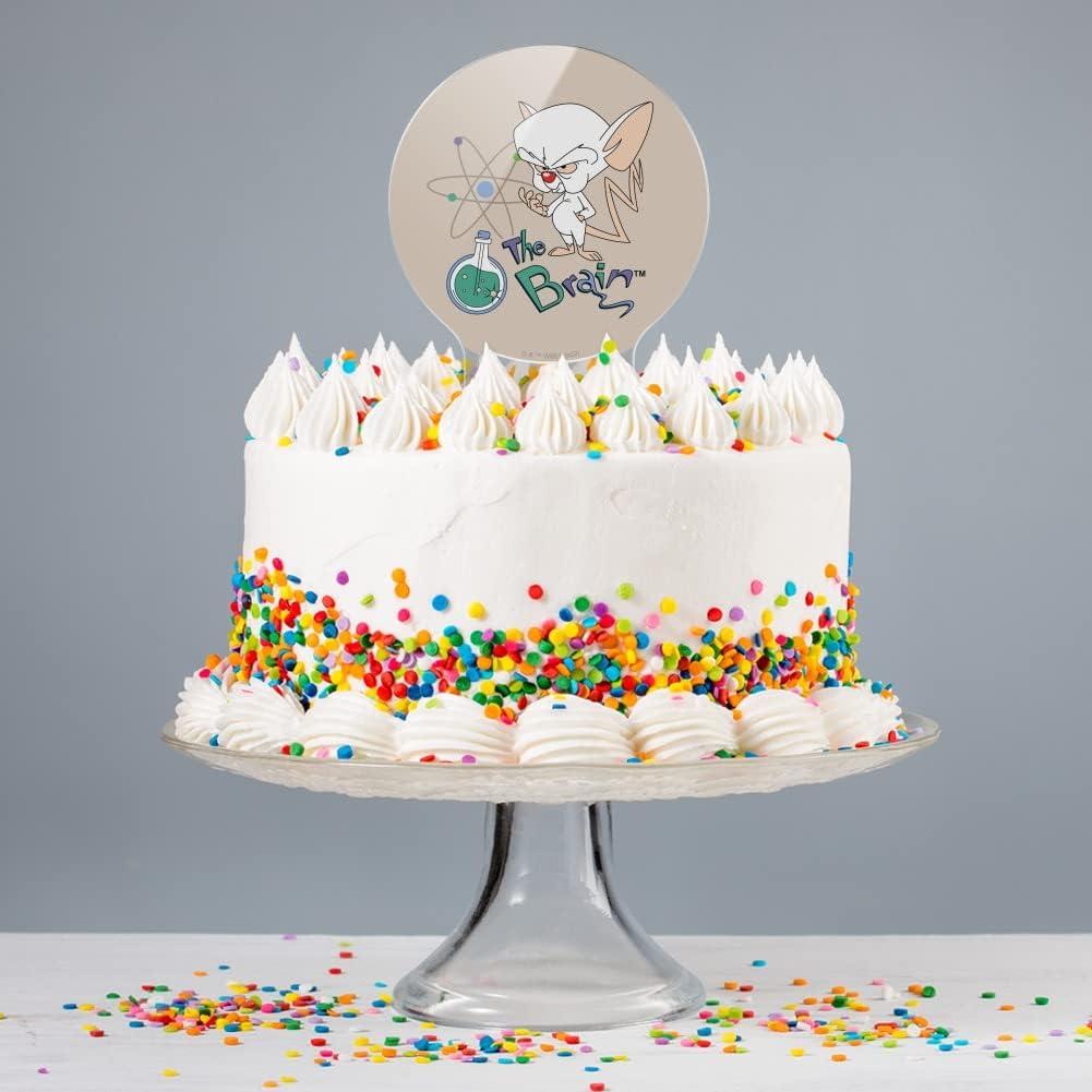 Adorno de Pastel Pinky y el Cerebro - 18.4 cm Acrílico