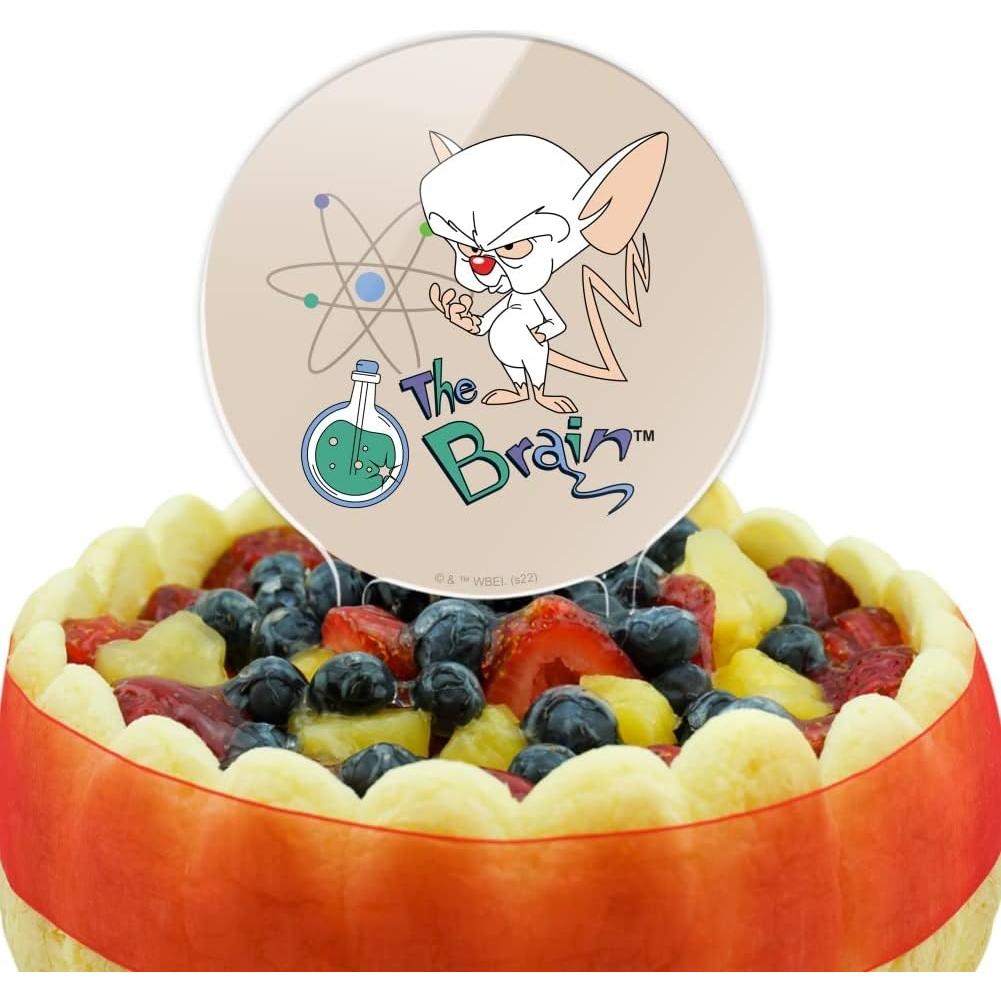 Adorno de Pastel Pinky y el Cerebro - 18.4 cm Acrílico