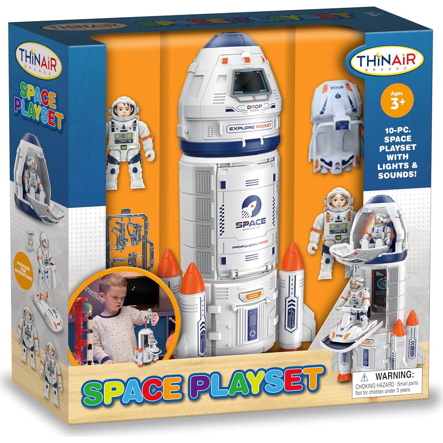 Juguete Espacial Cohete Nature Bound con Astronautas y Sonido