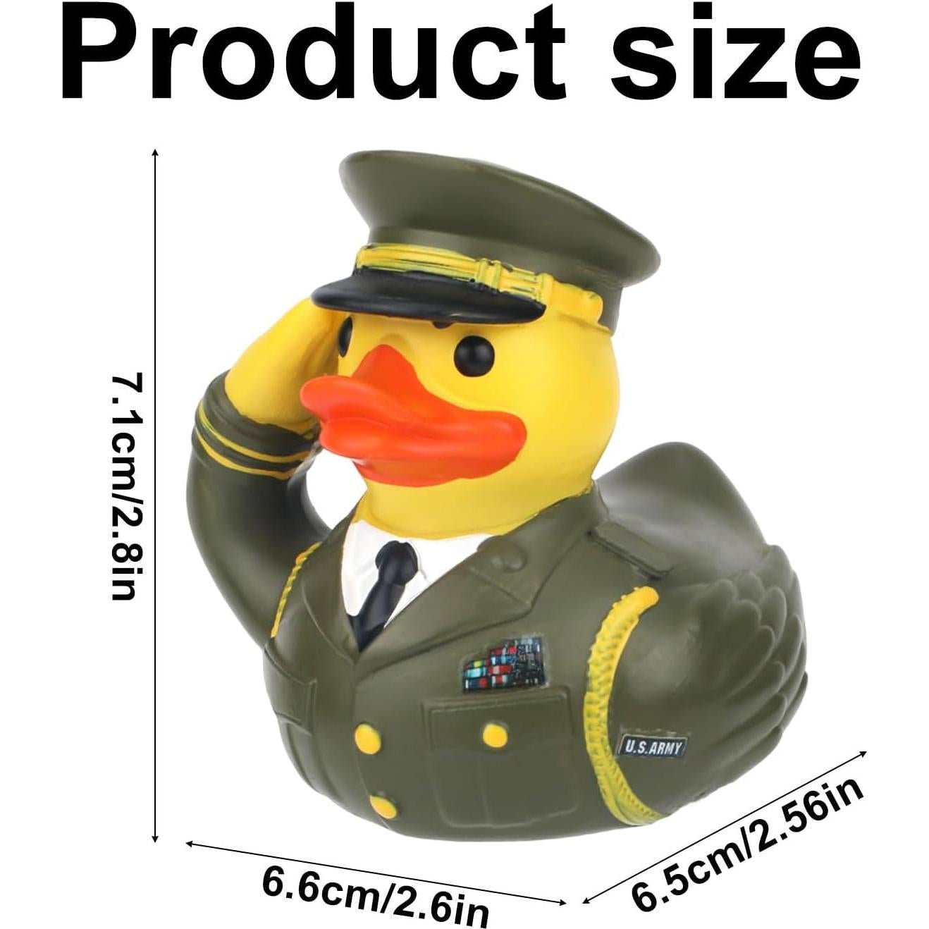 Pato Conmemorativo Veteranos Ejercito Resina 7.1x6.6x6.5cm