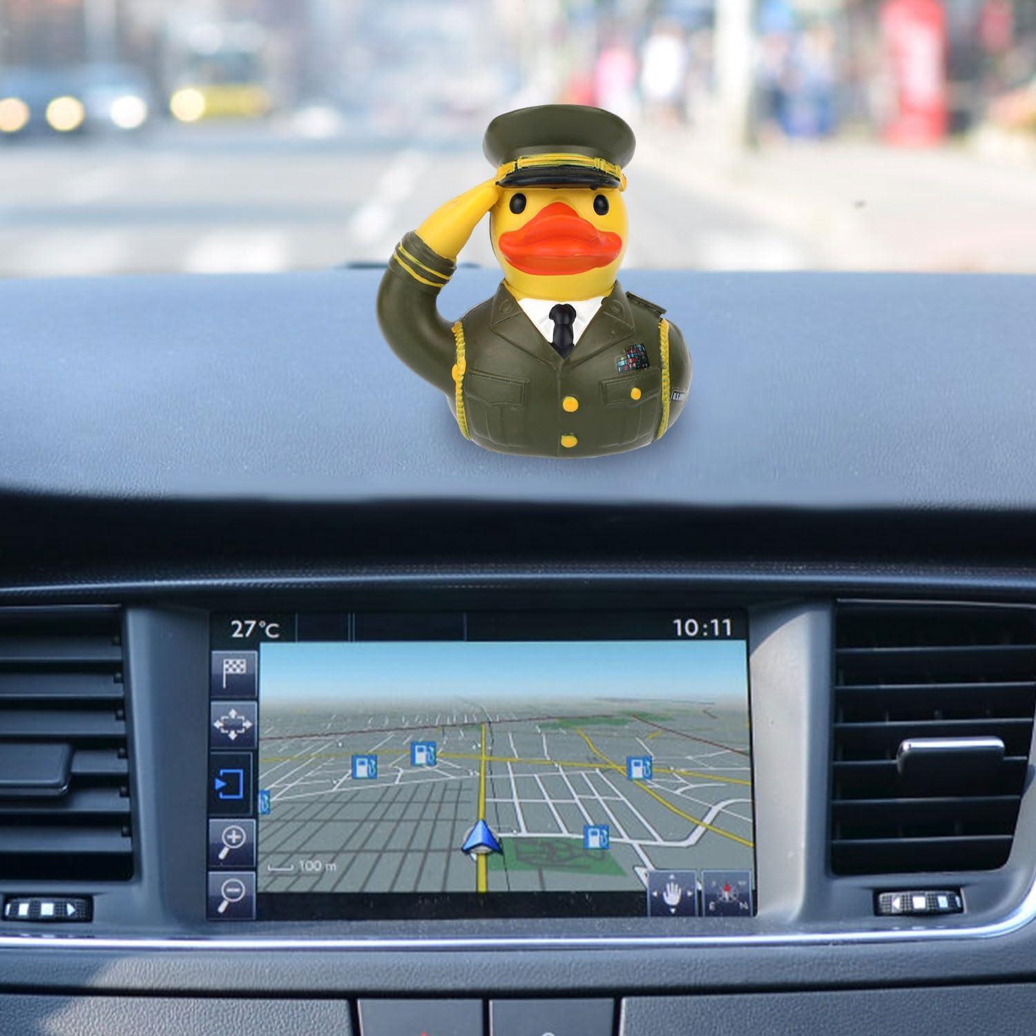 Pato Conmemorativo Veteranos Ejercito Resina 7.1x6.6x6.5cm