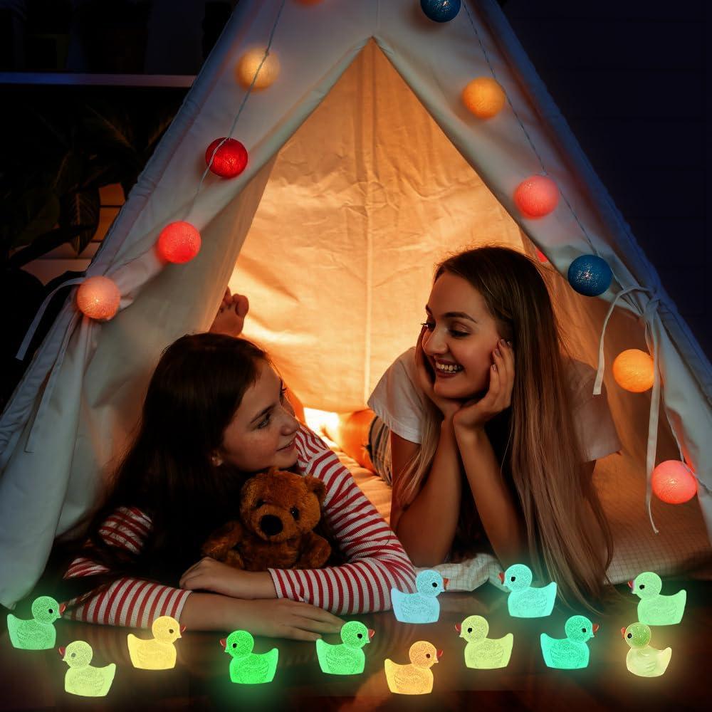 200 Patitos Miniatura Luminiscentes DULEFUN 1.5x1.8 cm