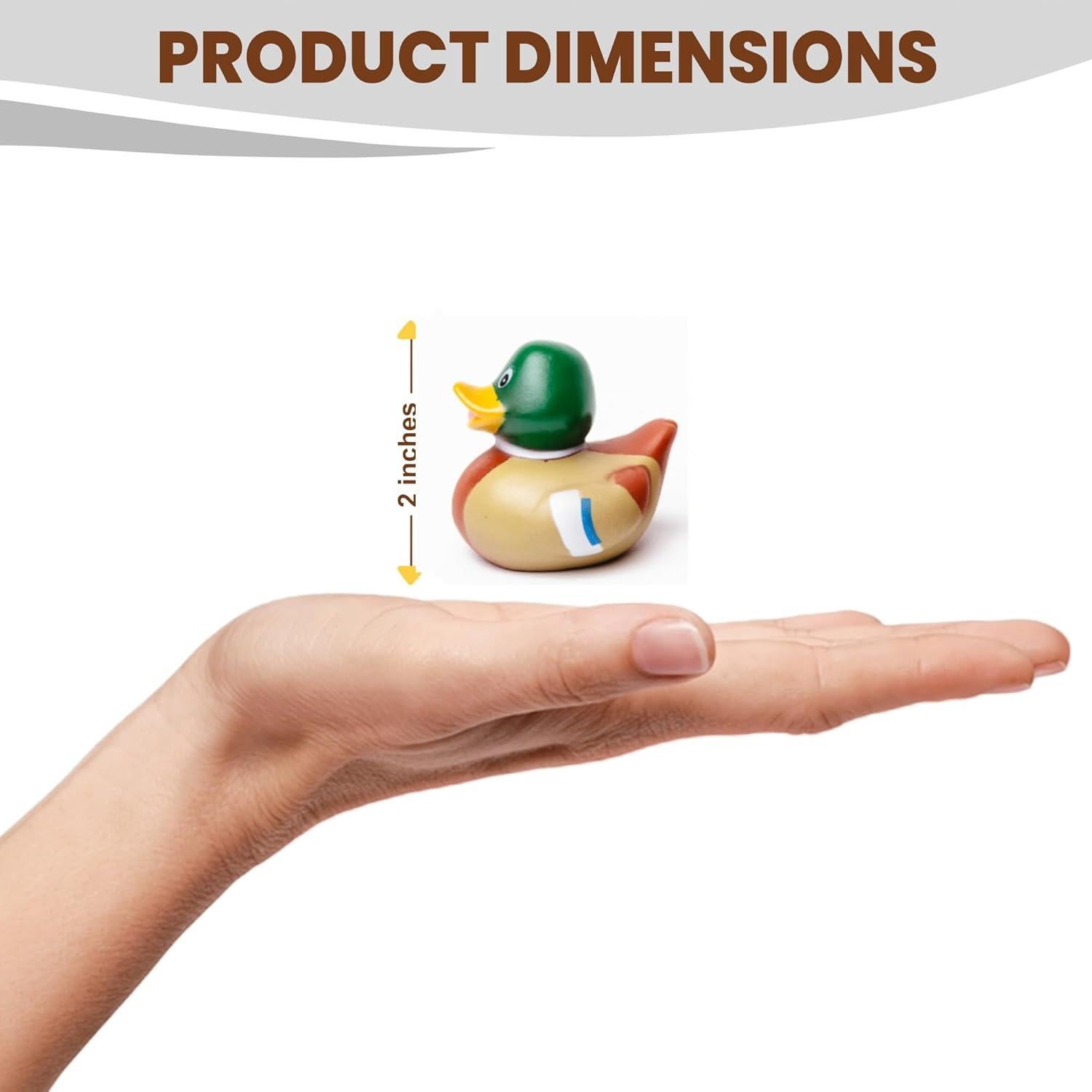 Patitos de Goma Mallard - Paquete de 12 Juguetes de Baño