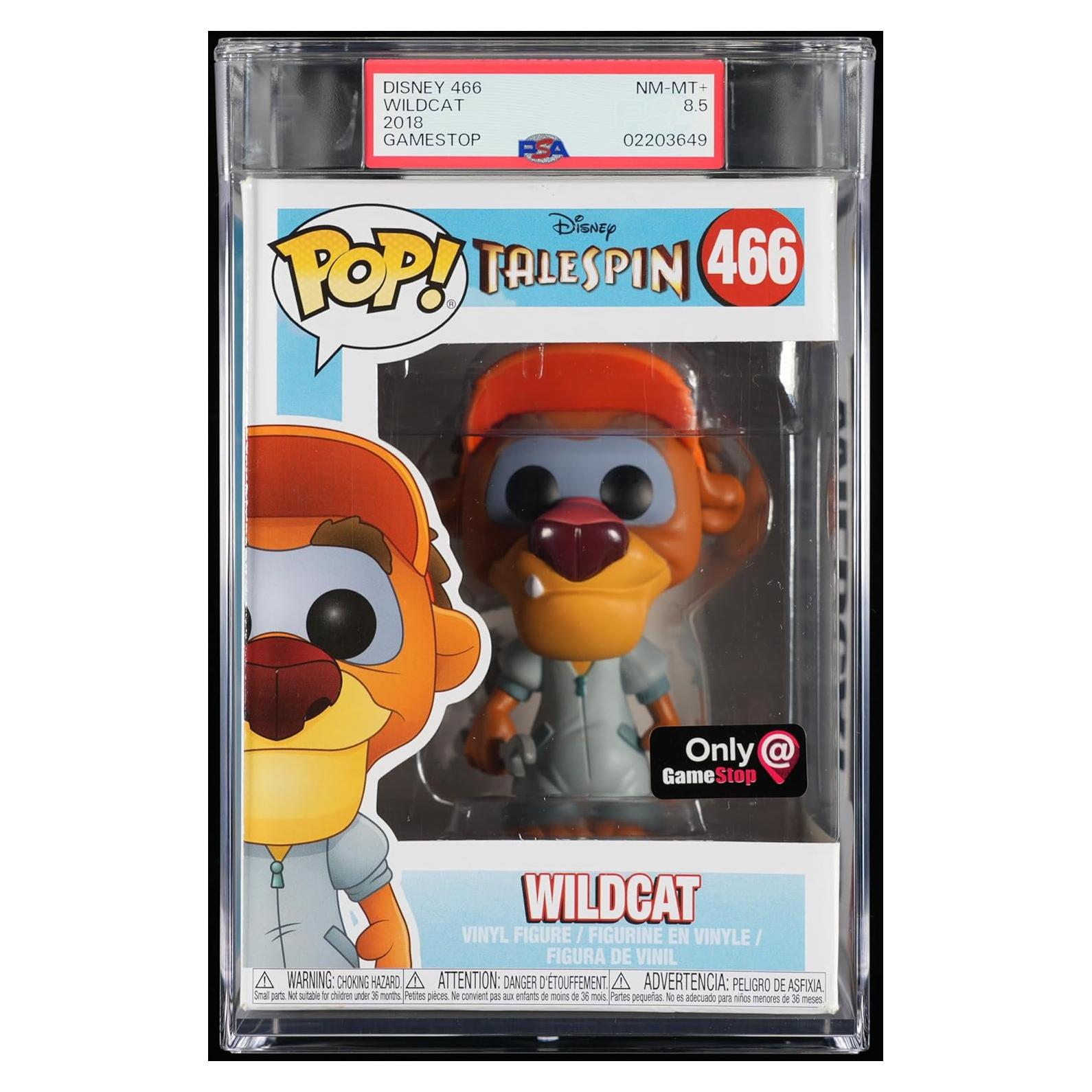 Figura de Vinilo Wildcat #466 TaleSpin Funko PSA 8.5 NM-MT+
