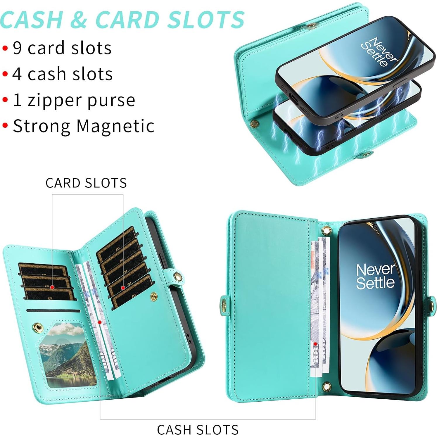 Funda Asuwish Verde para OnePlus Nord N30/CE 3 Lite con Correa