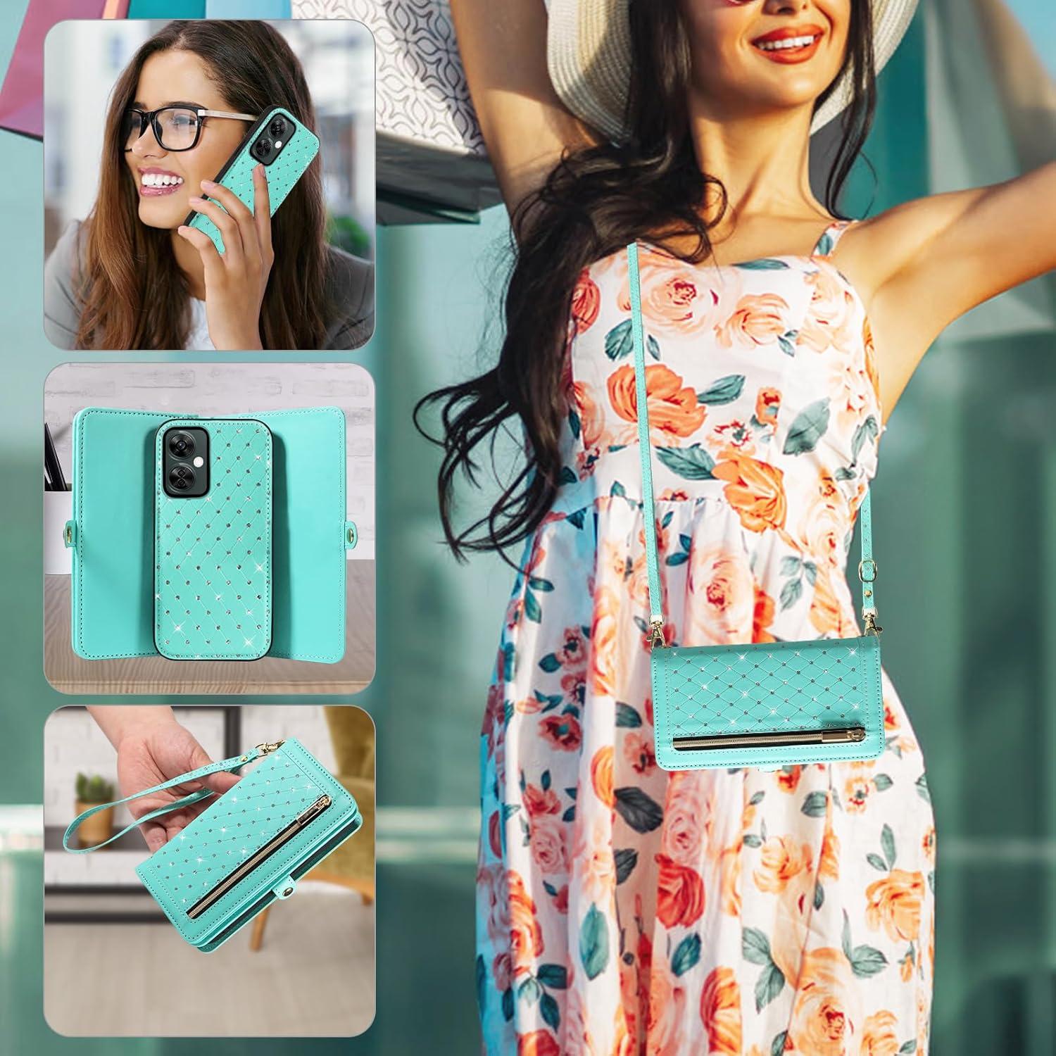 Funda Asuwish Verde para OnePlus Nord N30/CE 3 Lite con Correa