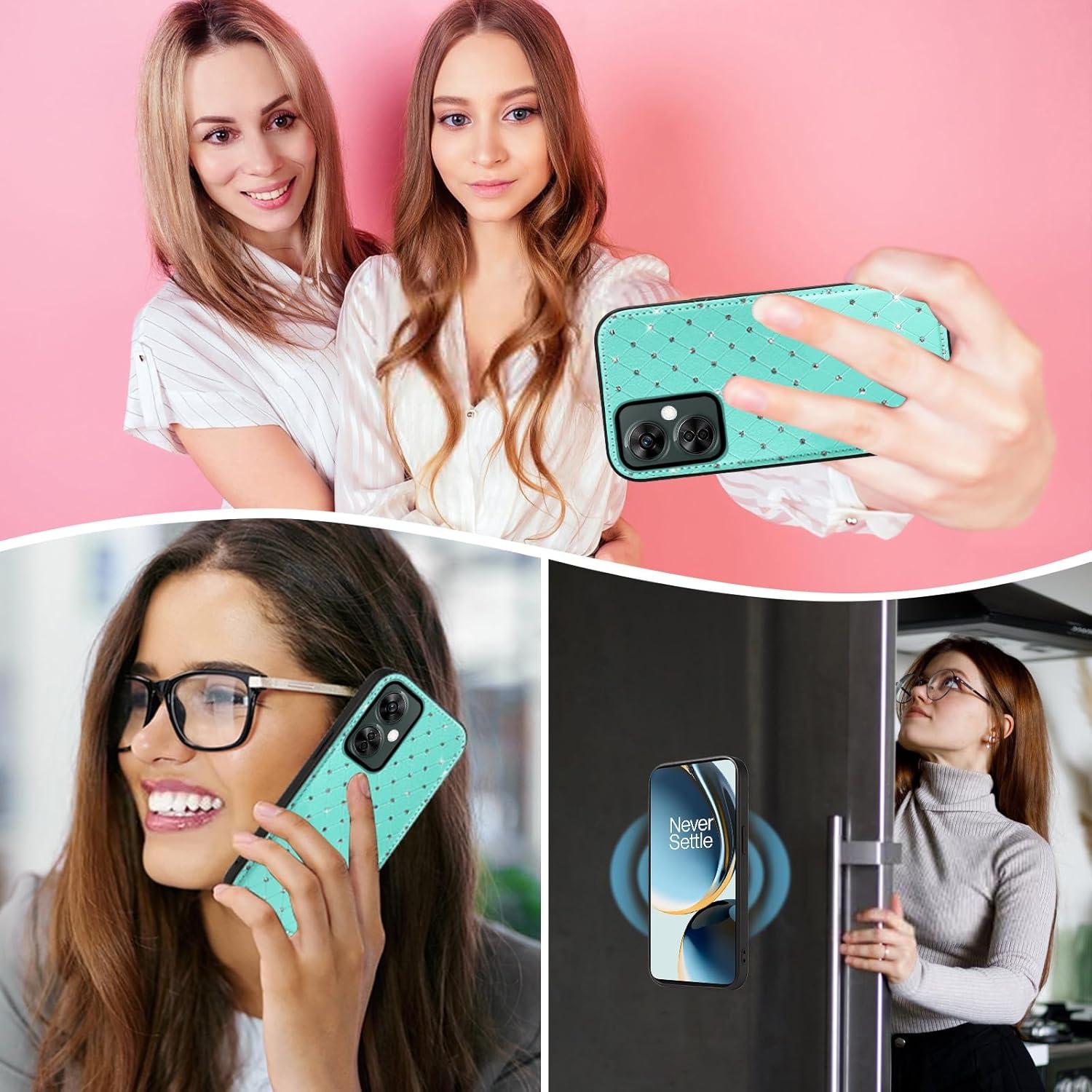 Funda Asuwish Verde para OnePlus Nord N30/CE 3 Lite con Correa