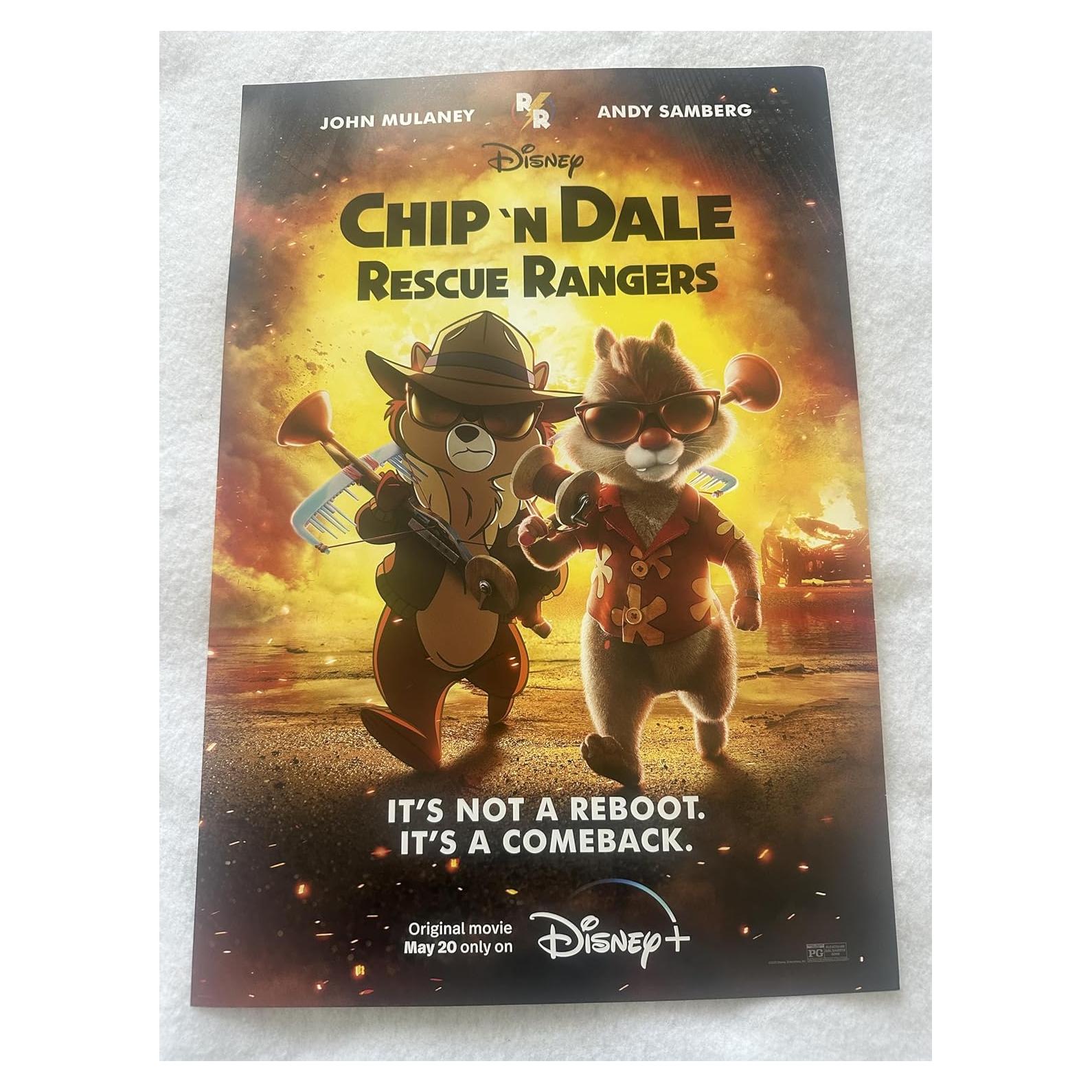 Póster Promocional Original Chip 'n Dale Rescue Rangers 33x48cm