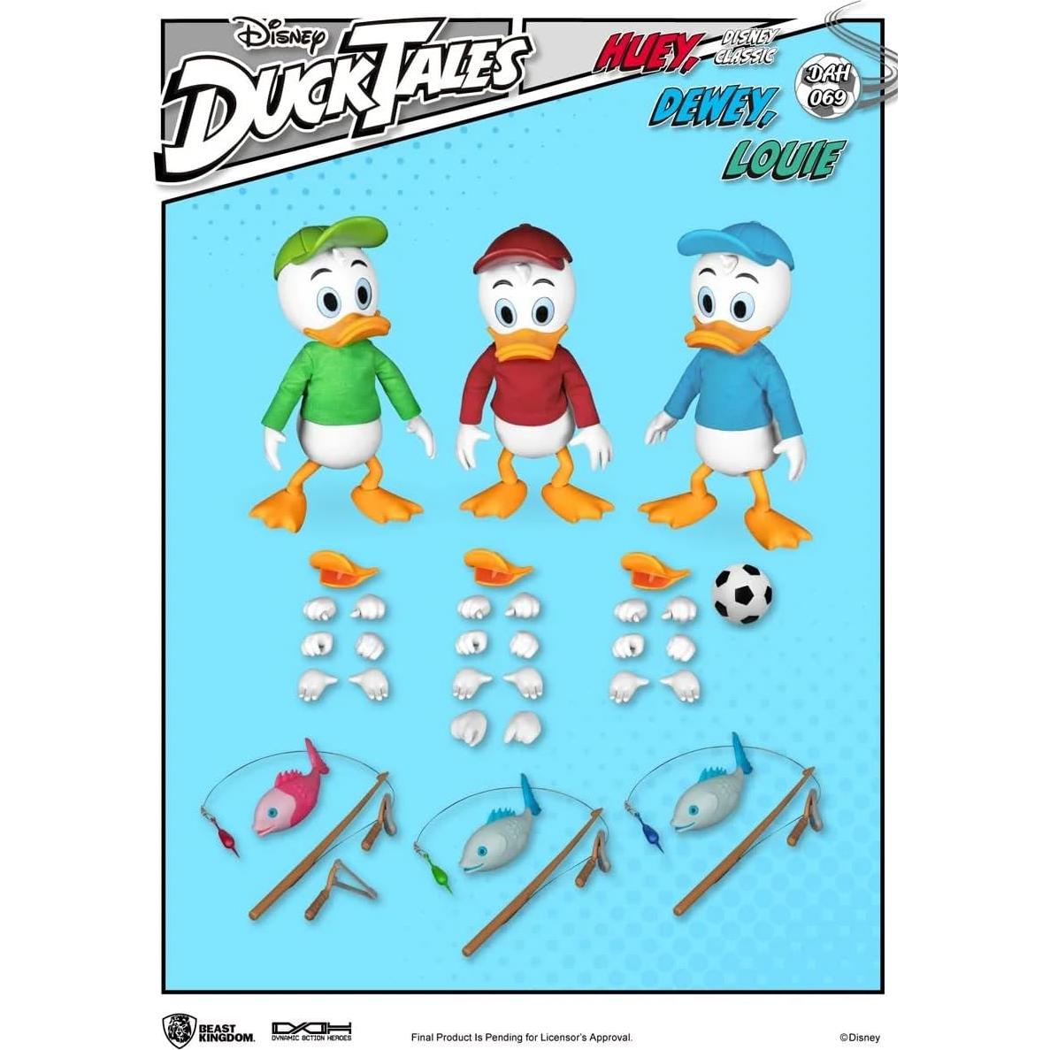 Conjunto de Figuras de Acción Huey, Dewey y Louie Beast Kingdom