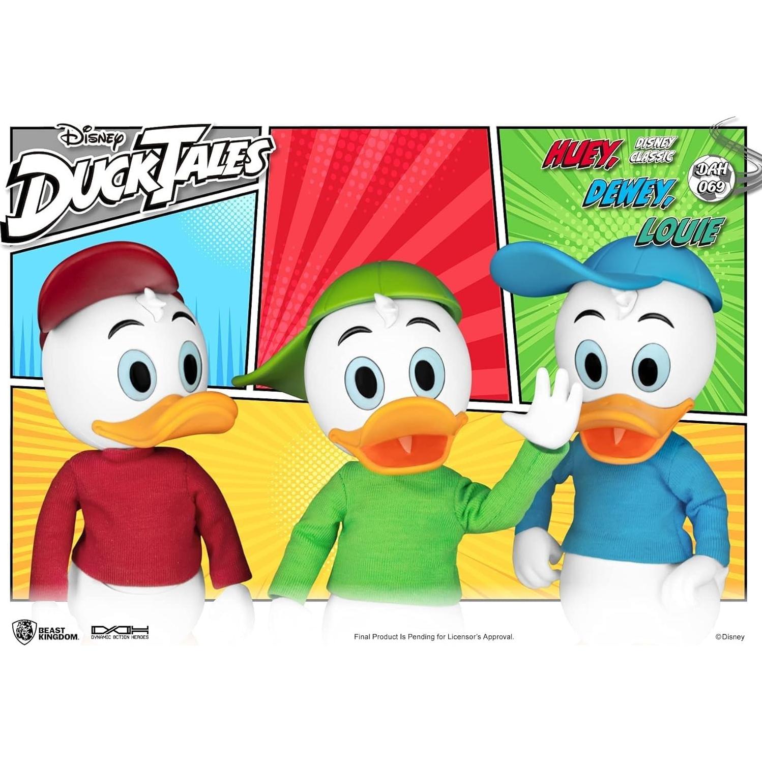 Conjunto de Figuras de Acción Huey, Dewey y Louie Beast Kingdom