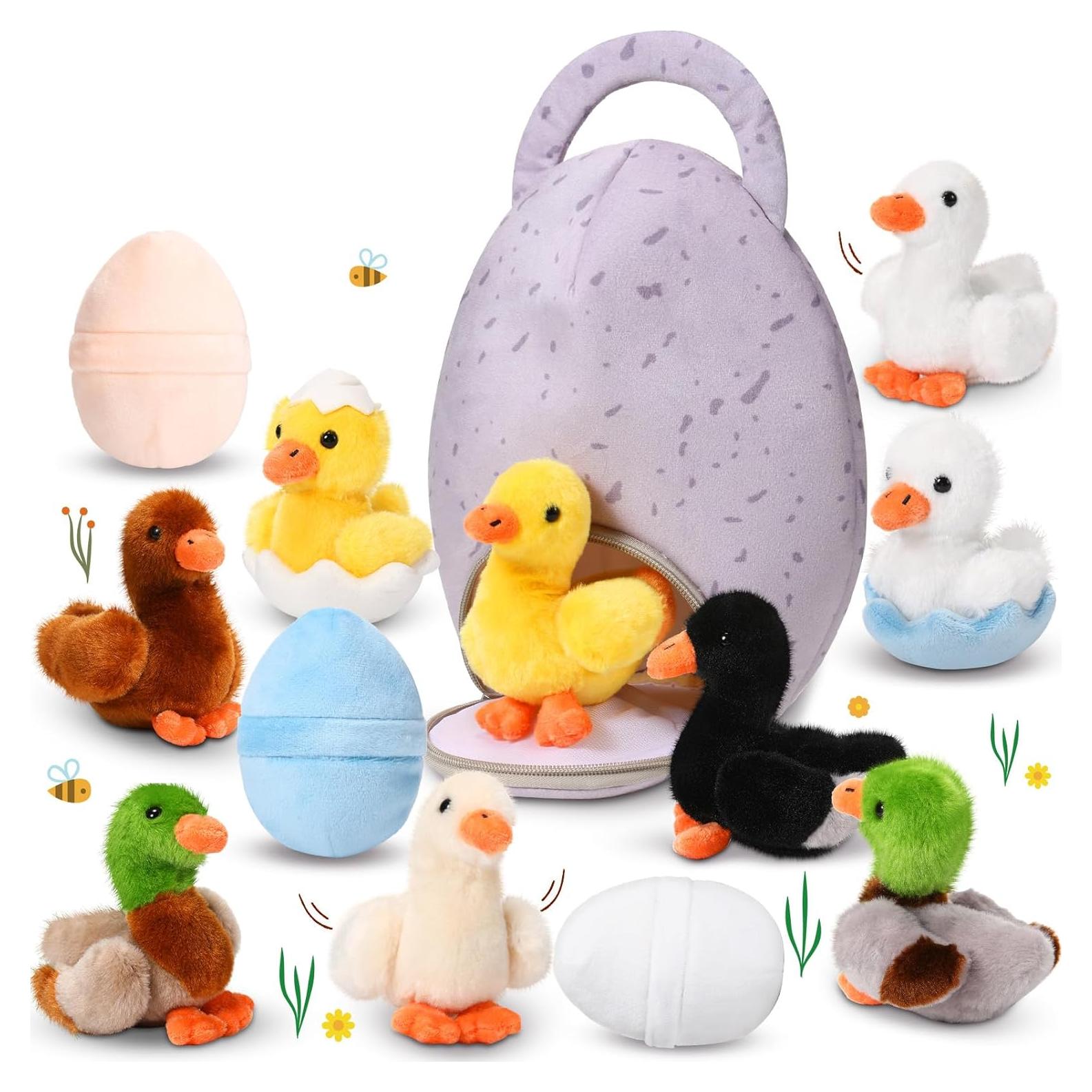 Conjunto de 13 Piezas de Peluche Patitos HyDren para Niños