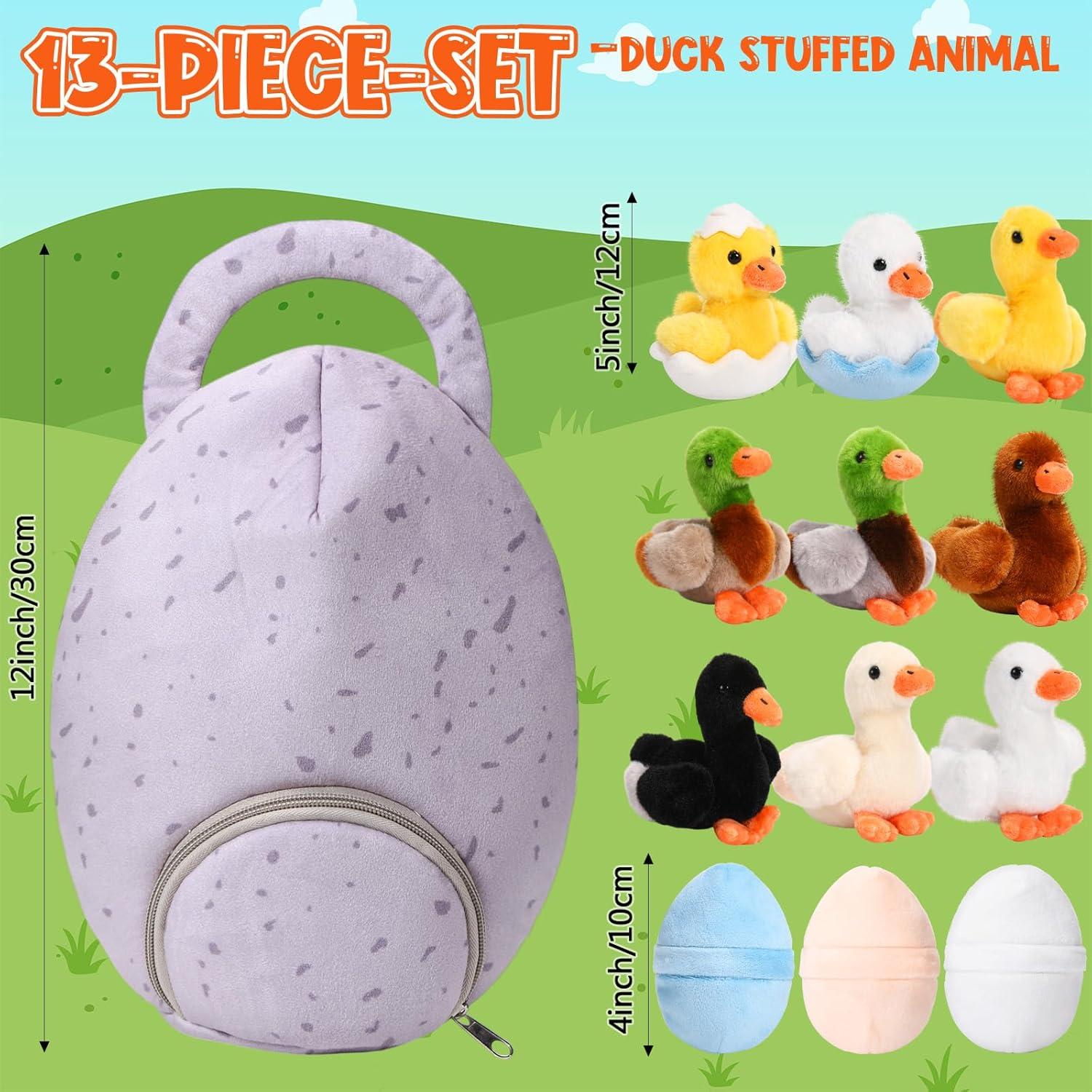 Conjunto de 13 Piezas de Peluche Patitos HyDren para Niños