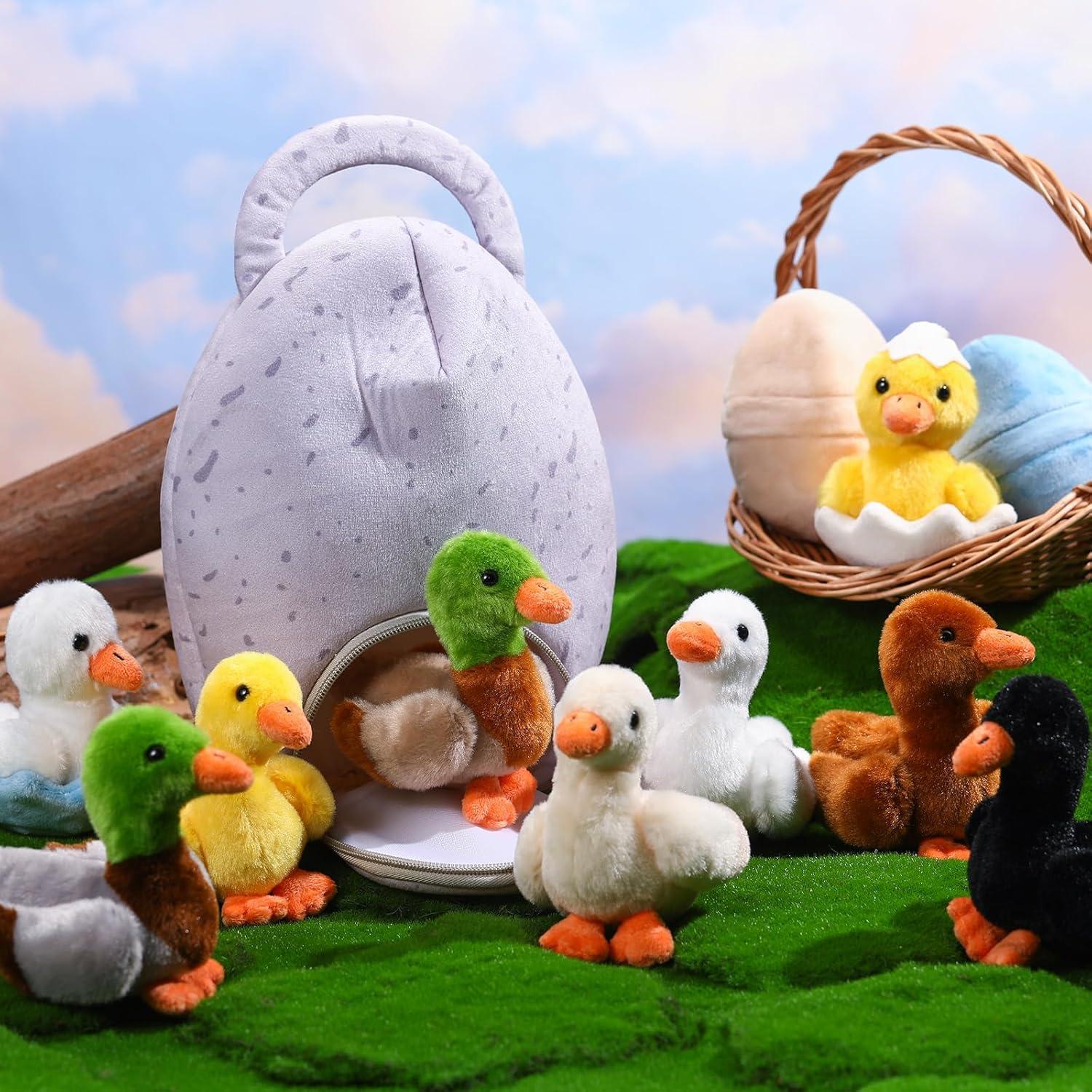 Conjunto de 13 Piezas de Peluche Patitos HyDren para Niños