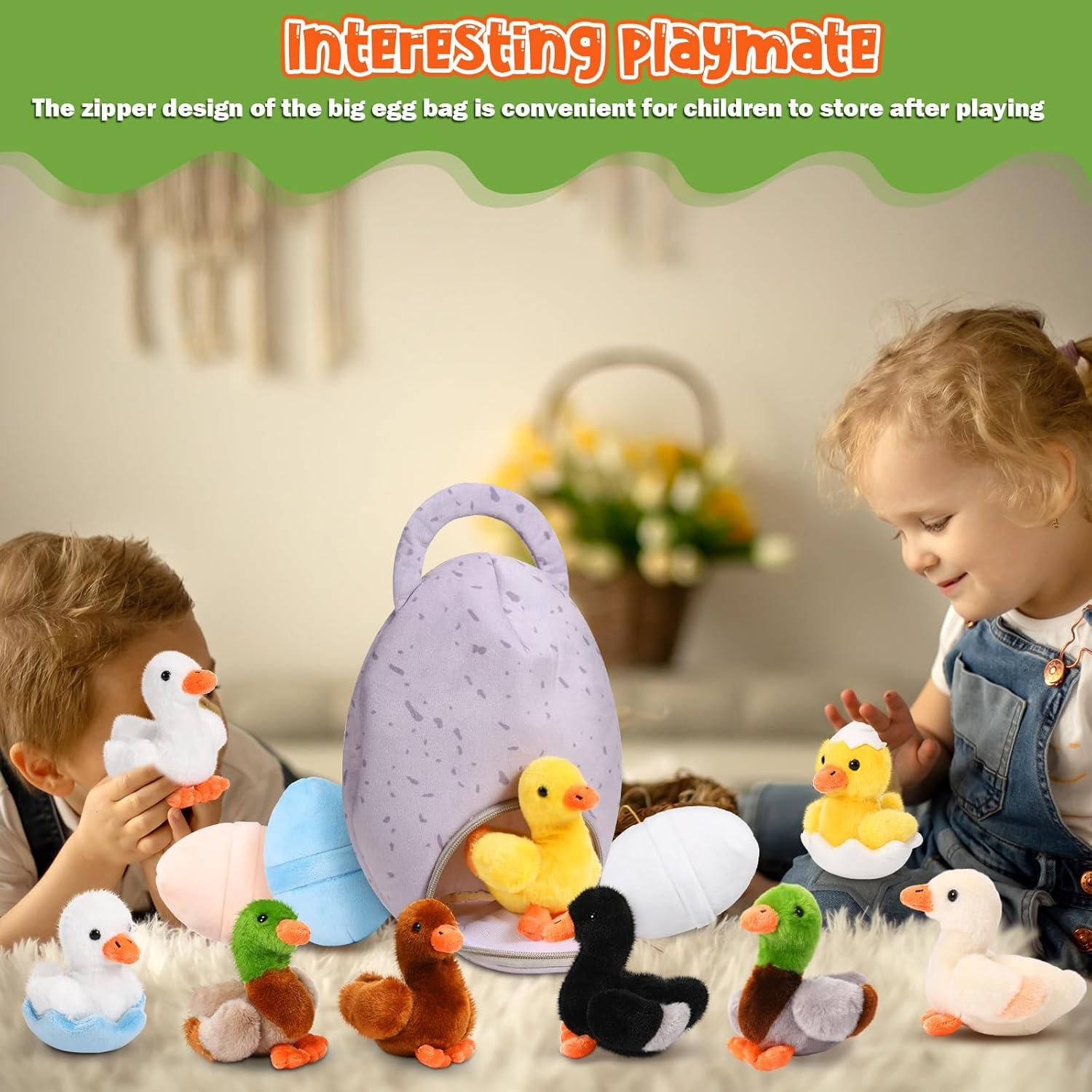 Conjunto de 13 Piezas de Peluche Patitos HyDren para Niños