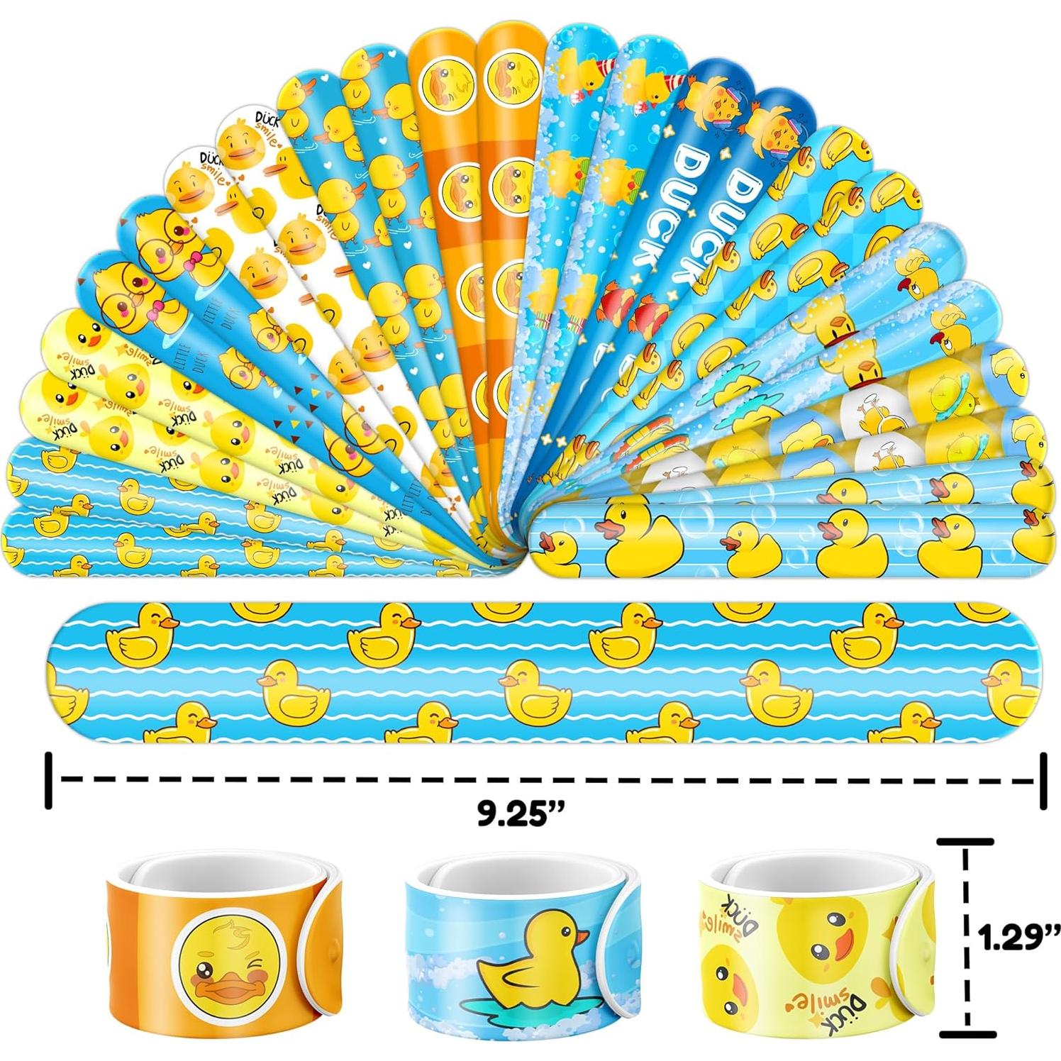 Set de Fiesta de Patos 48PCS - 24 Pulseras y 24 Tatuajes