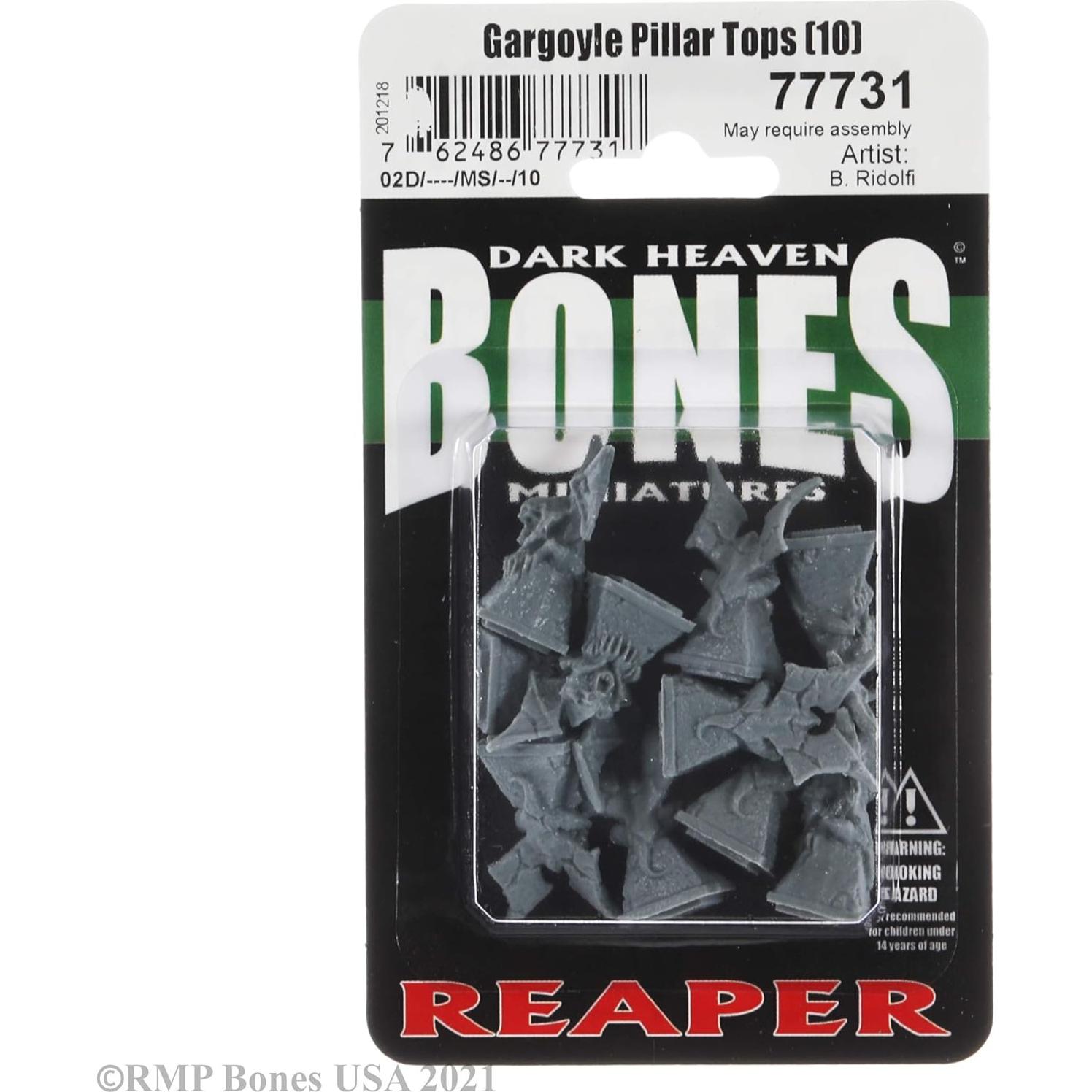 Miniaturas de Picos de Pilar de Gárgola Reaper - 10 Unidades 25mm