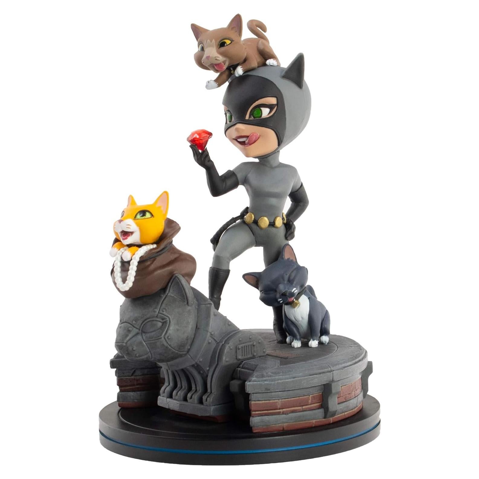 Figura Catwoman Q-Fig Elite QMx 12.7cm Detalles Intrincados