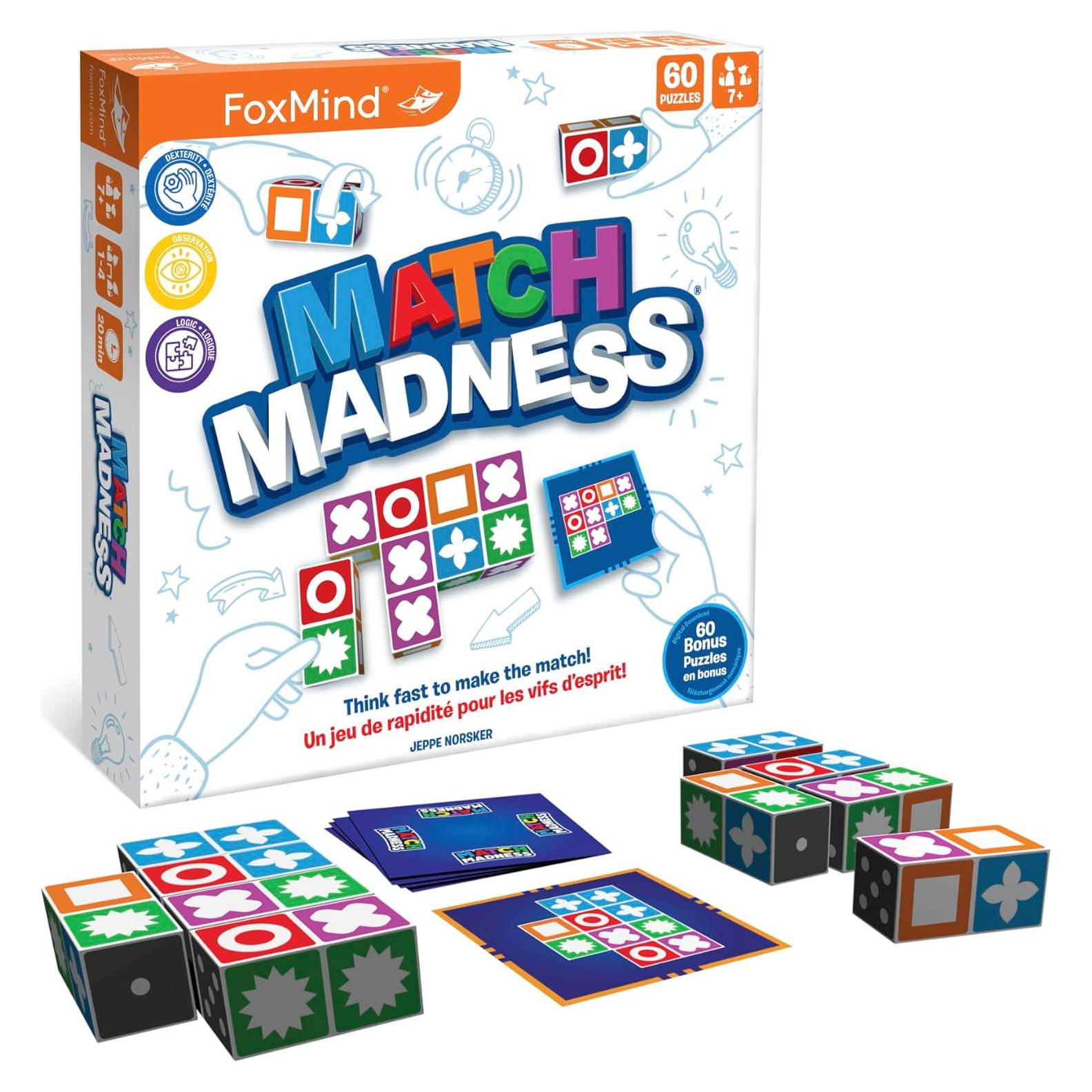 Juego de Mesa Foxmind Match Madness - Emparejamiento Visual