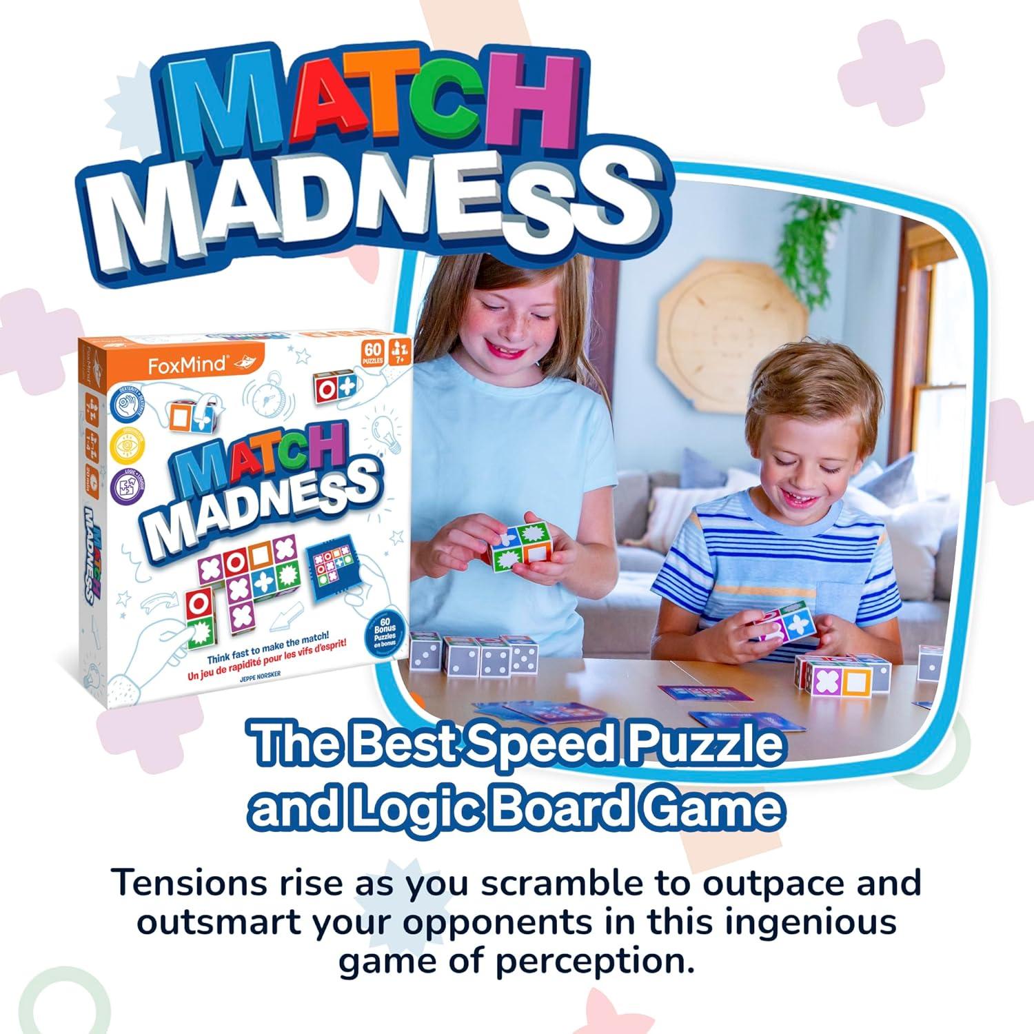 Juego de Mesa Foxmind Match Madness - Emparejamiento Visual