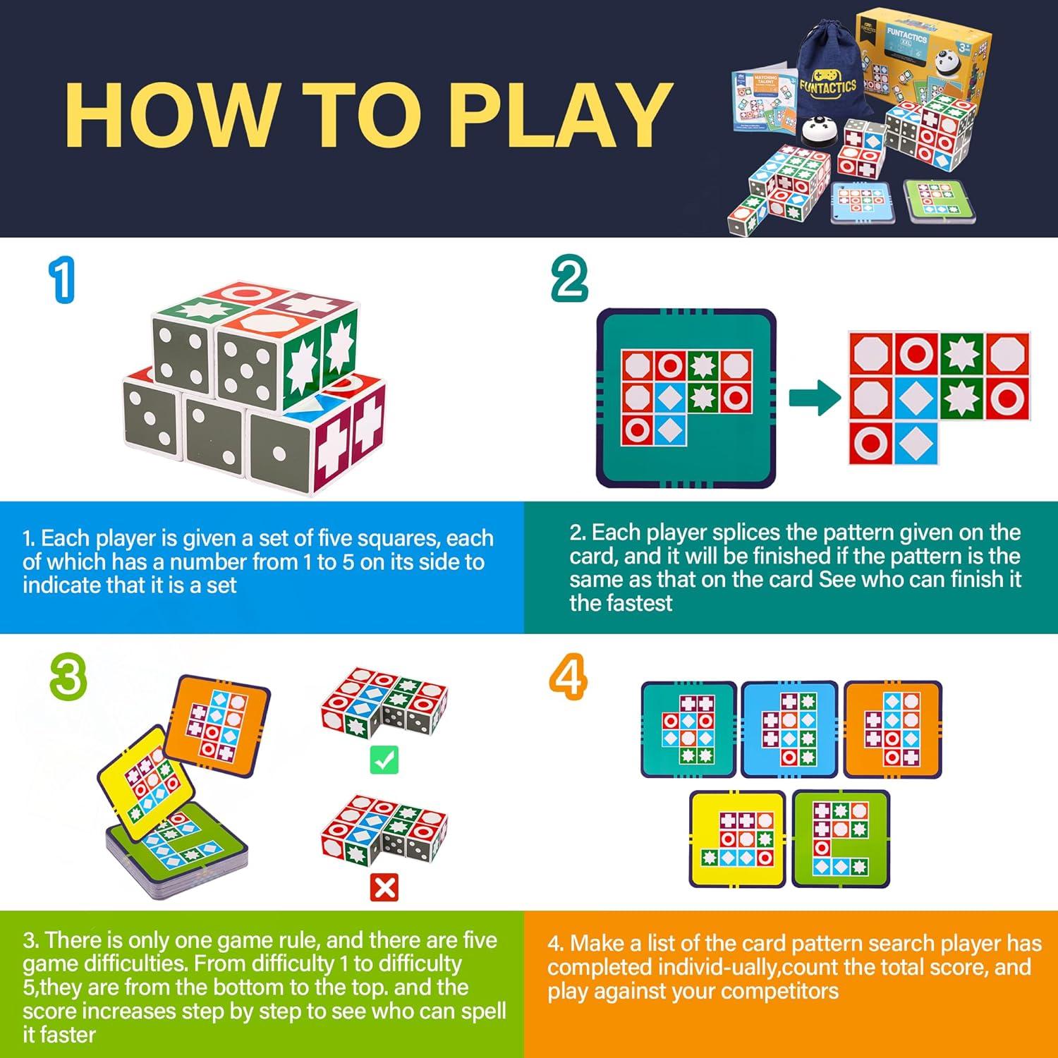 Juego de Rompecabezas de Madera Funtactics XXL para 5 Jugadores