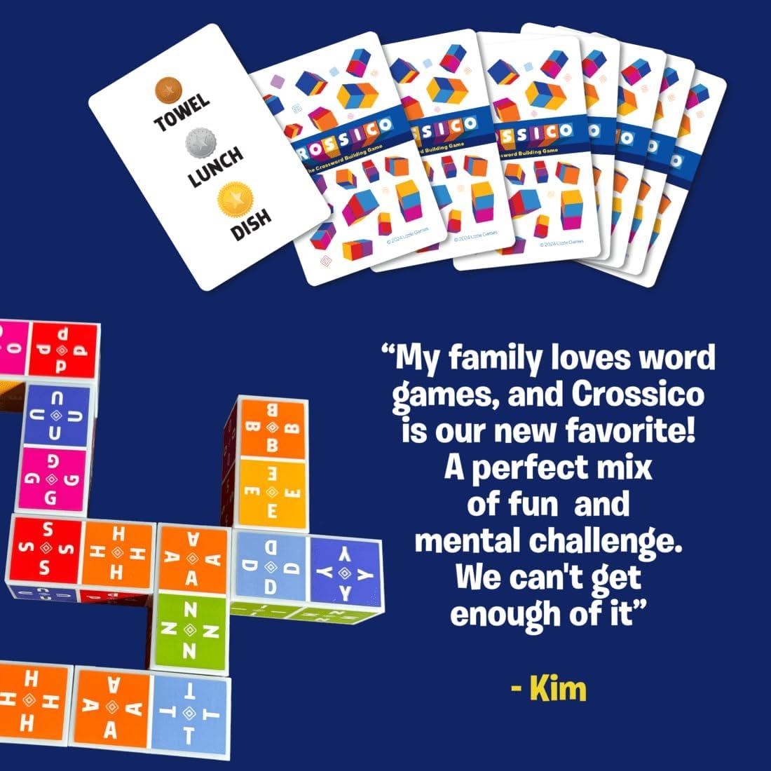 Juego de Palabras Uzzle Crossico - Crucigramas para 2-4 Jugadores